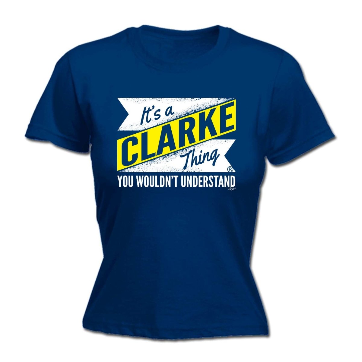 Clarke V2 Surname Thing - Funny Novelty Womens T-Shirt T Shirt Tshirt - 123t Australia | Funny T-Shirts Mugs Novelty Gifts