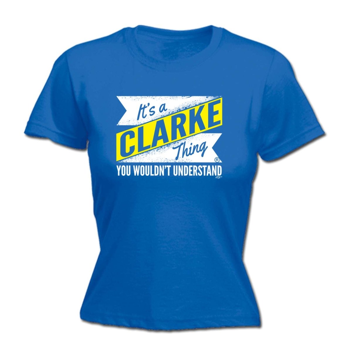 Clarke V2 Surname Thing - Funny Novelty Womens T-Shirt T Shirt Tshirt - 123t Australia | Funny T-Shirts Mugs Novelty Gifts