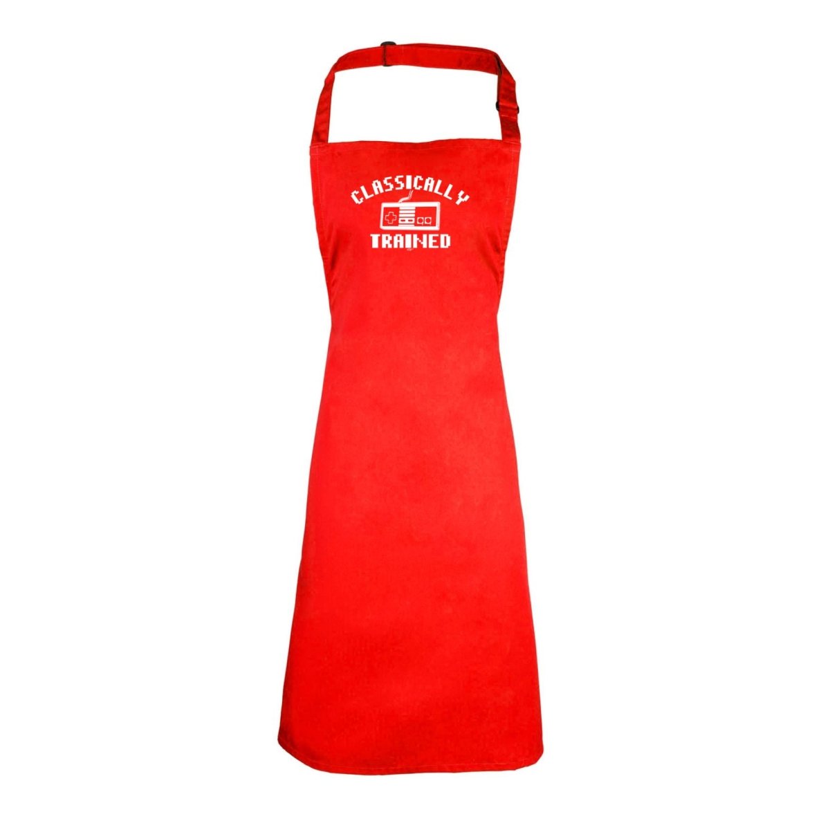 Classicly Trained Gamer Gaming - Funny Novelty Kitchen Adult Apron - 123t Australia | Funny T-Shirts Mugs Novelty Gifts