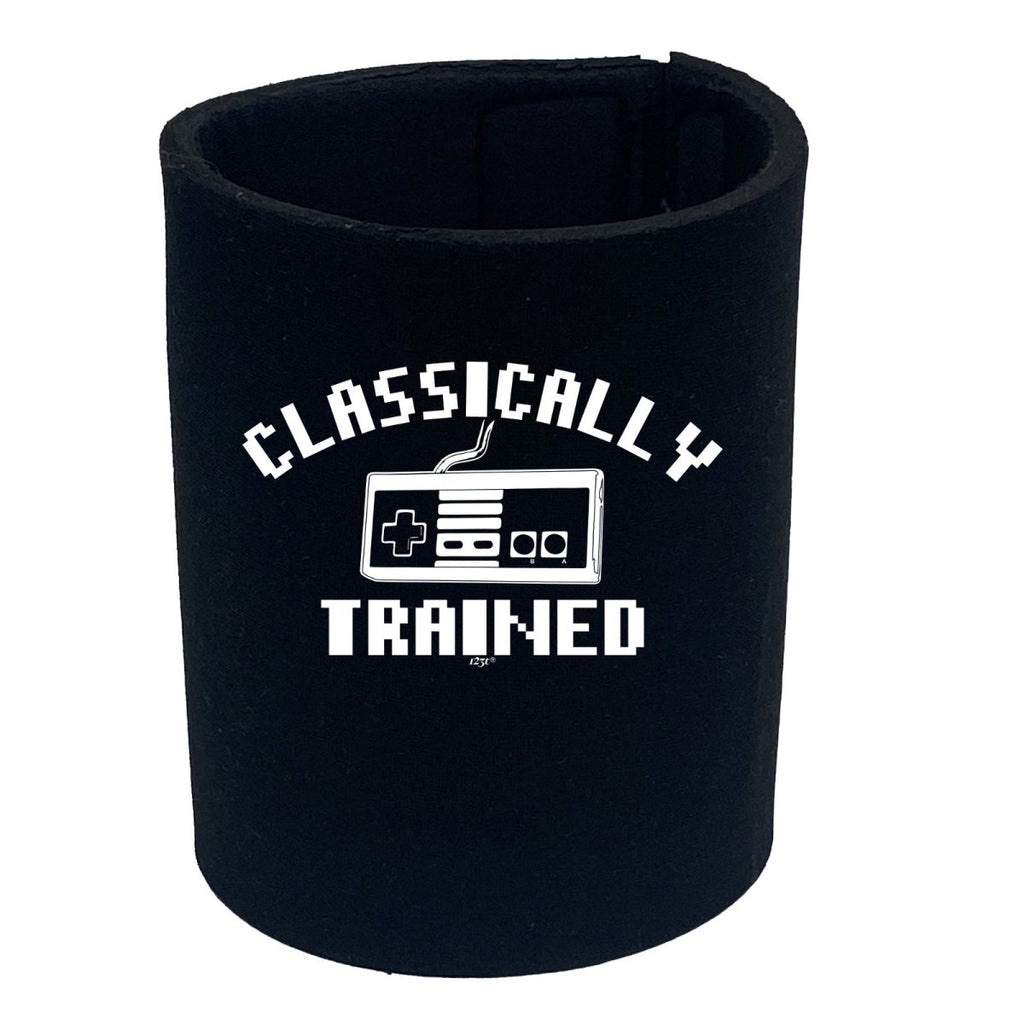 Classicly Trained Gamer Gaming - Funny Novelty Stubby Holder - 123t Australia | Funny T-Shirts Mugs Novelty Gifts