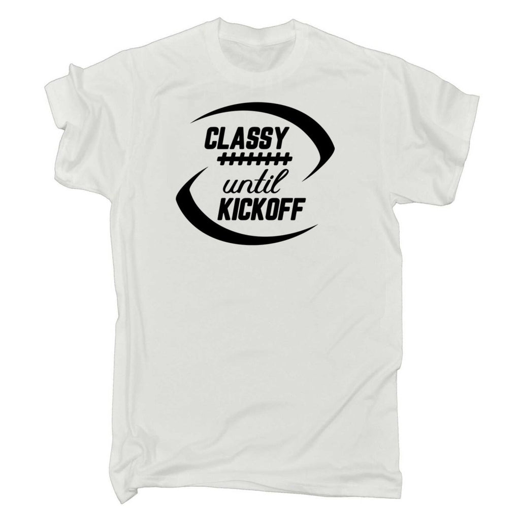 Classy Until Kickoff Australian Footie Football - Mens Funny T-Shirt Tshirts - 123t Australia | Funny T-Shirts Mugs Novelty Gifts