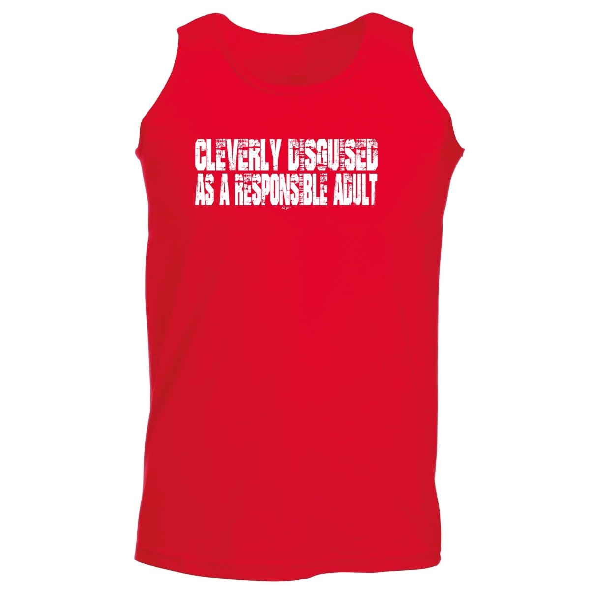 Cleverly Disguised As A Responsible Adult - Funny Novelty Vest Singlet Unisex Tank Top - 123t Australia | Funny T-Shirts Mugs Novelty Gifts
