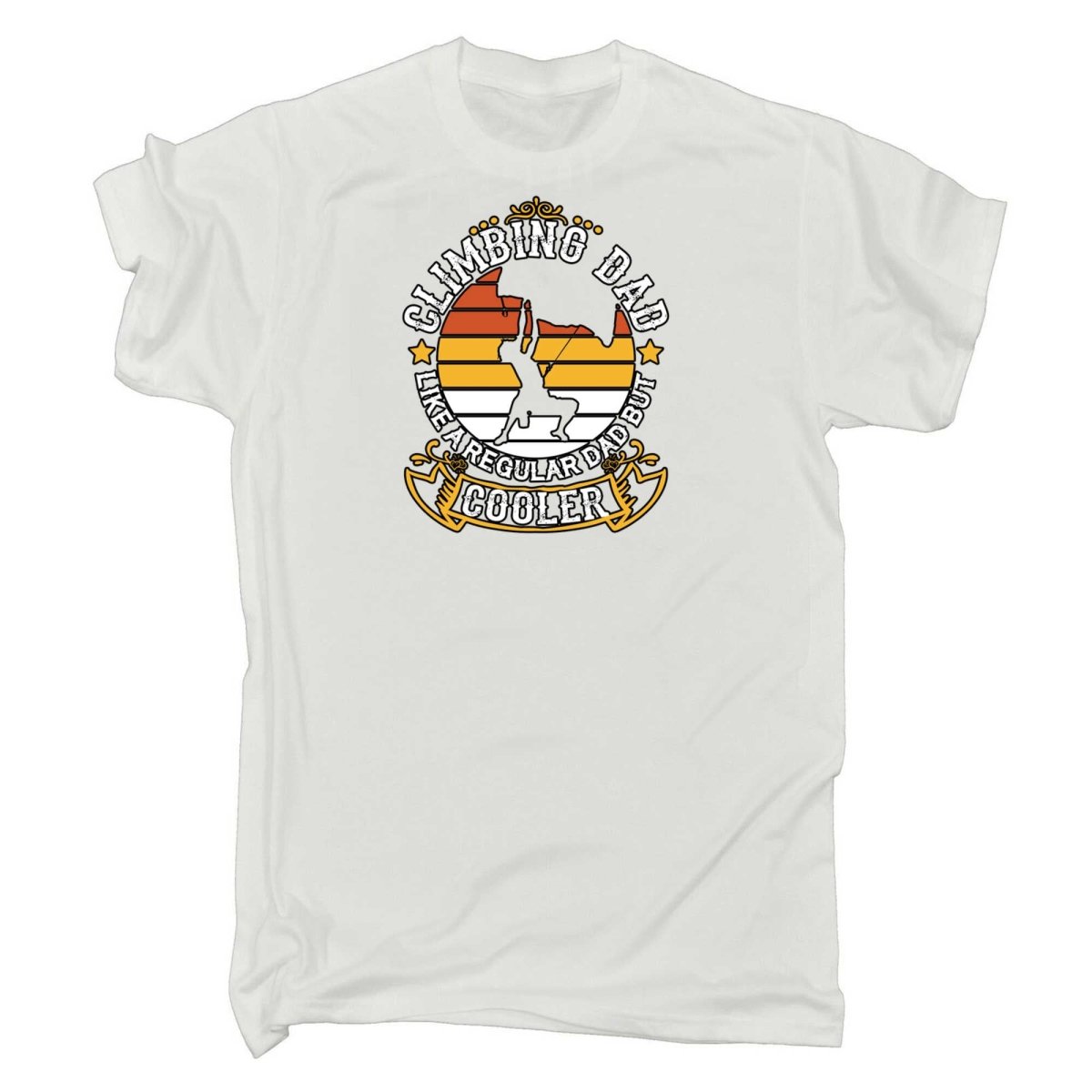 Climbing Dad Like A Regular Dad But Cooler - Mens Funny T-Shirt Tshirts - 123t Australia | Funny T-Shirts Mugs Novelty Gifts