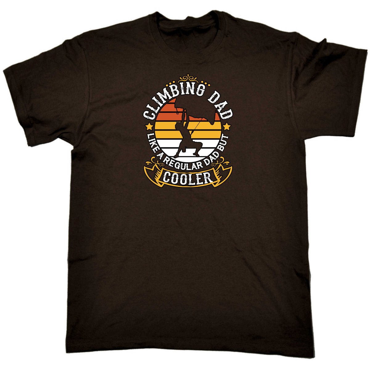 Climbing Dad Like A Regular Dad But Cooler - Mens Funny T-Shirt Tshirts - 123t Australia | Funny T-Shirts Mugs Novelty Gifts