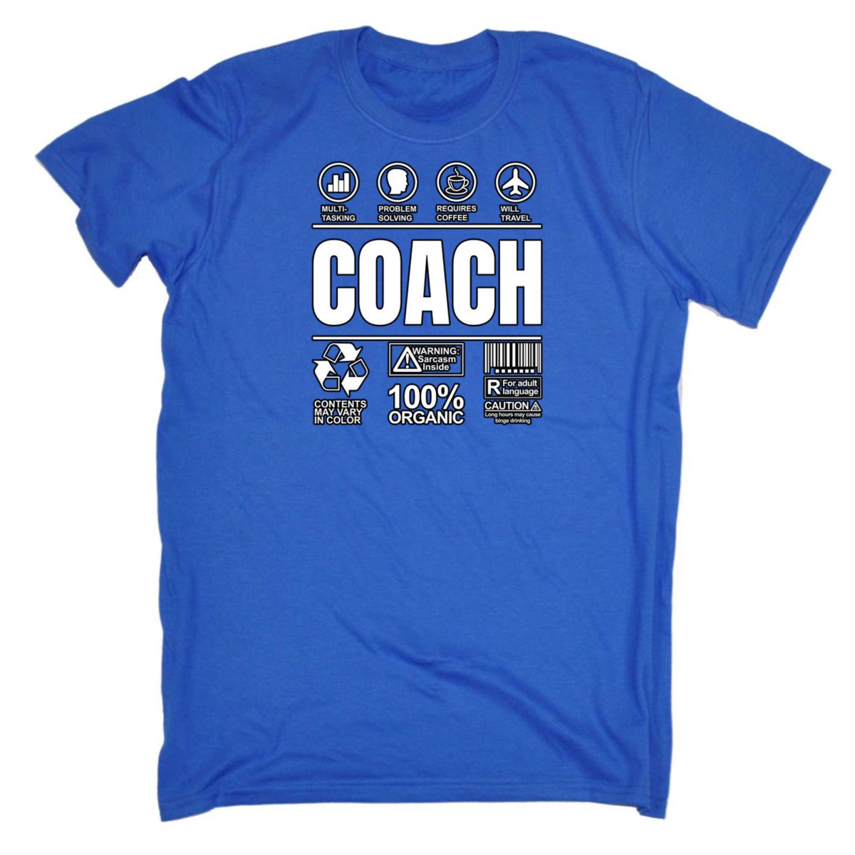 Coach Sarcastic Humour - Mens Funny T-Shirt Tshirts - 123t Australia | Funny T-Shirts Mugs Novelty Gifts