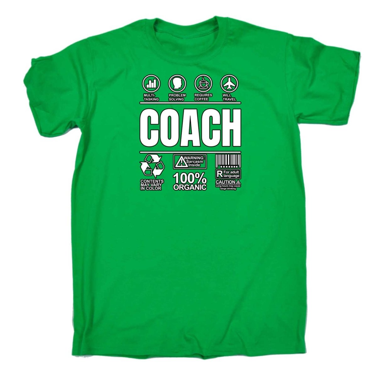 Coach Sarcastic Humour - Mens Funny T-Shirt Tshirts - 123t Australia | Funny T-Shirts Mugs Novelty Gifts
