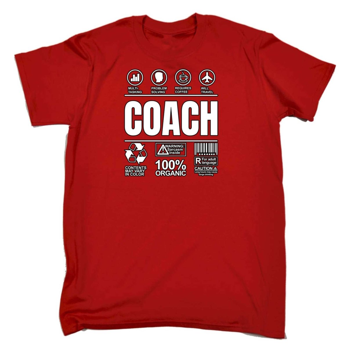 Coach Sarcastic Humour - Mens Funny T-Shirt Tshirts - 123t Australia | Funny T-Shirts Mugs Novelty Gifts