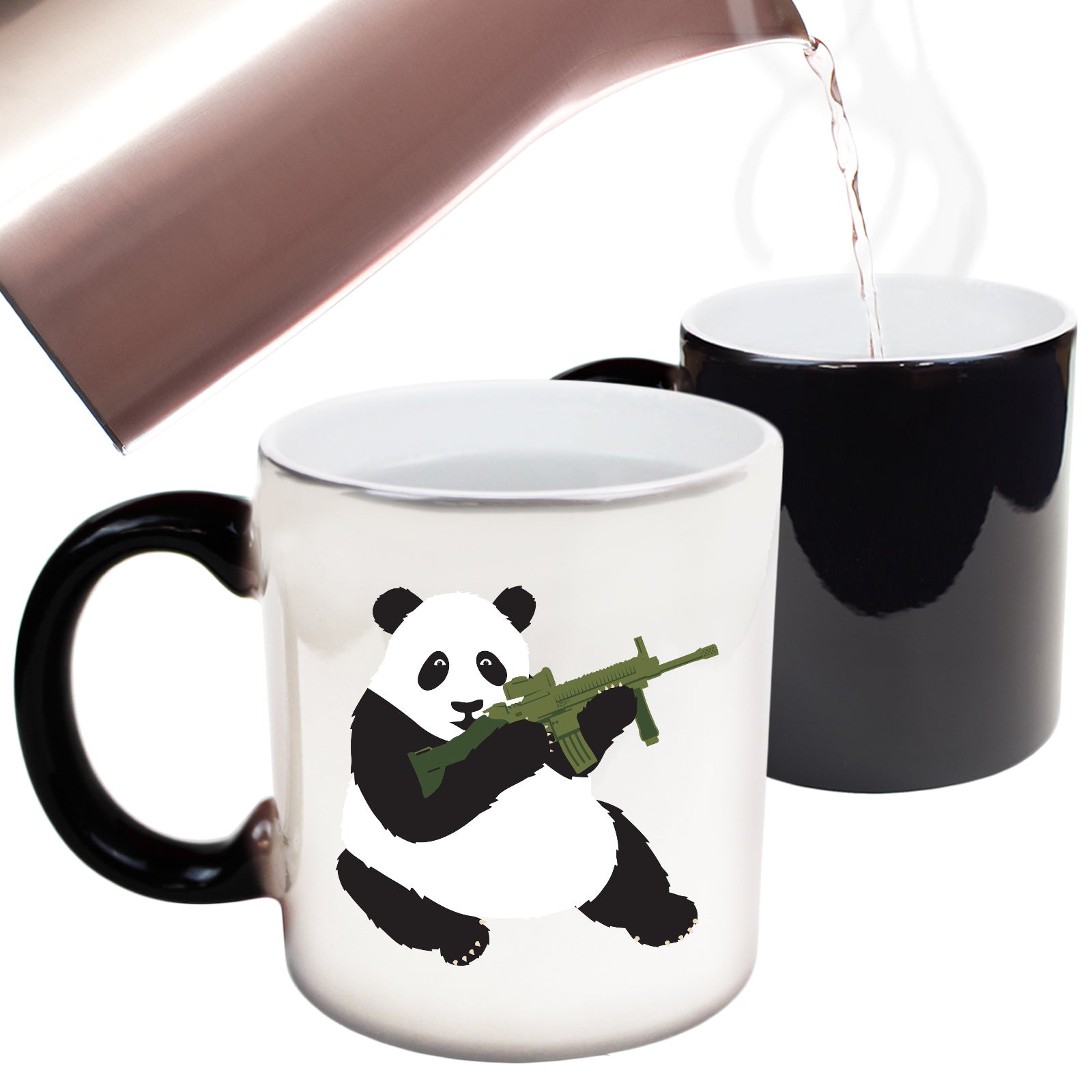 Armed Panda - Funny Colour Changing Mug Cup