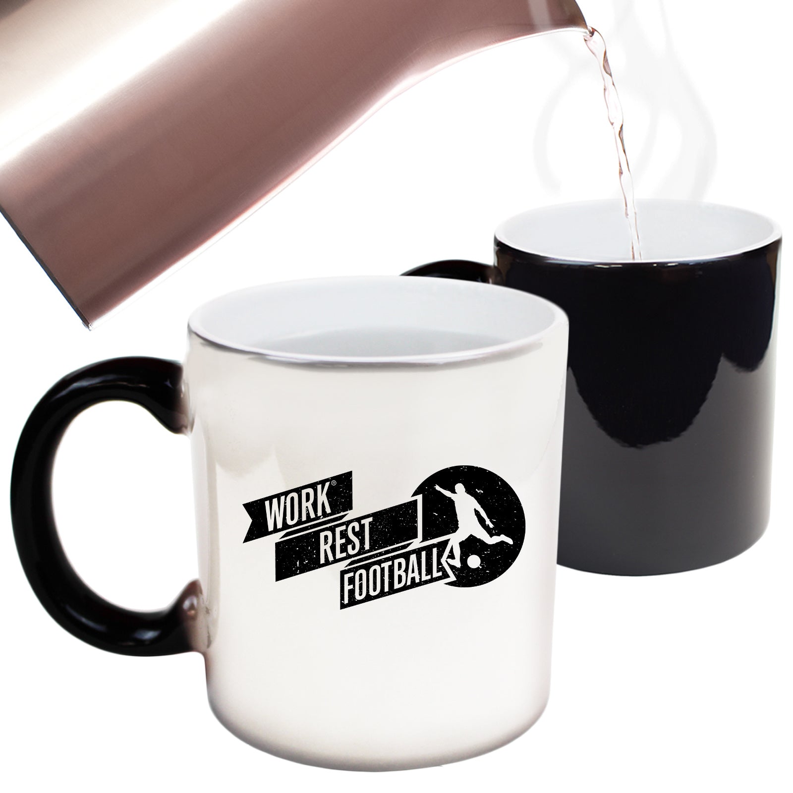 Work Rest Football - Funny Colour Changing Mug