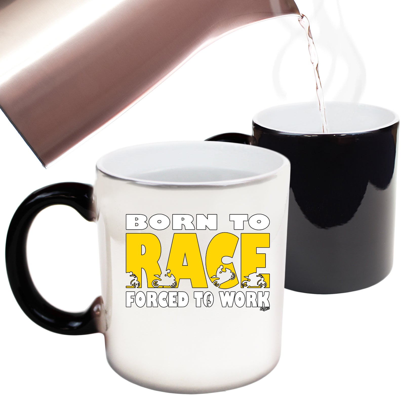 Born To Race - Funny Colour Changing Mug Cup