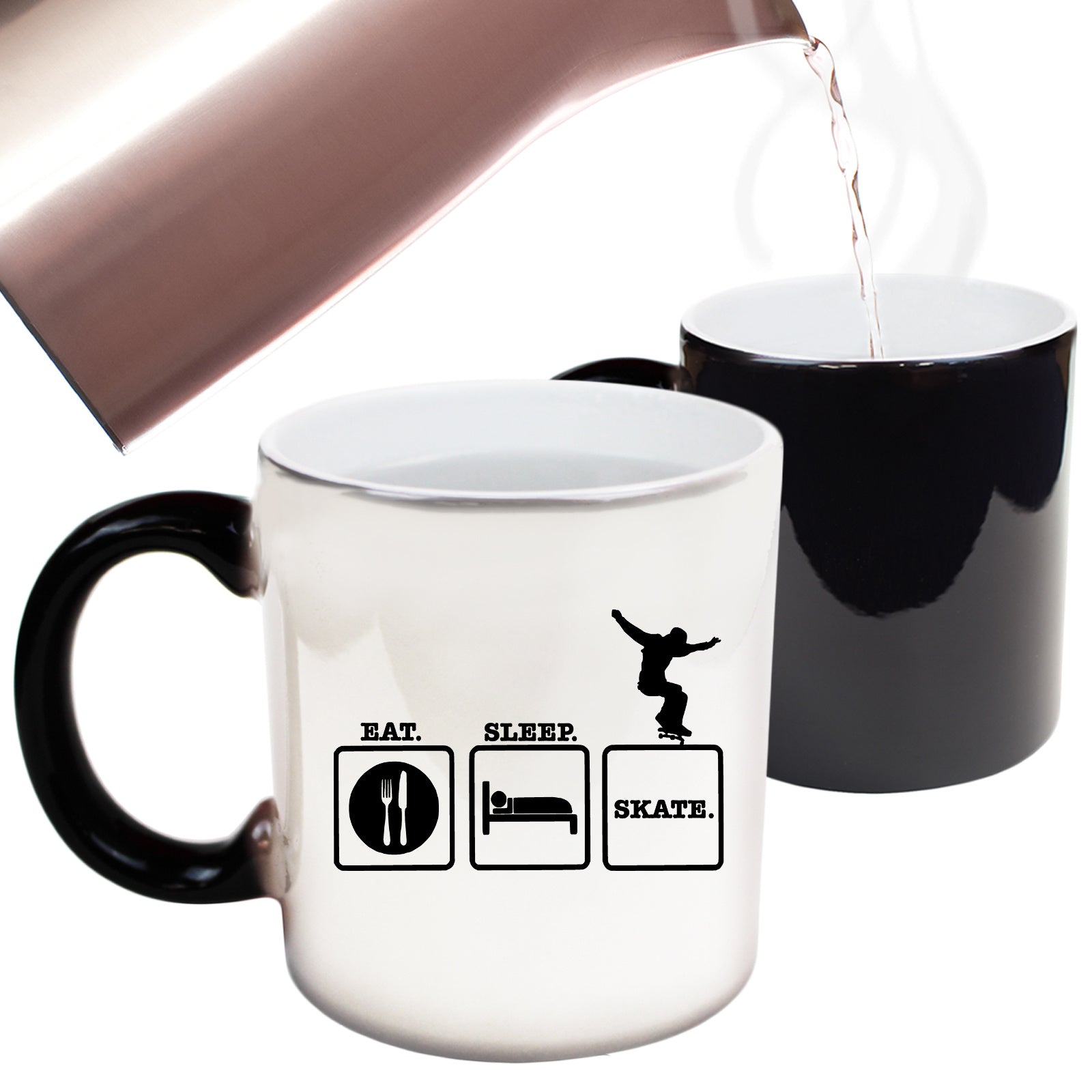 Eat Sleep Skate - Funny Colour Changing Mug