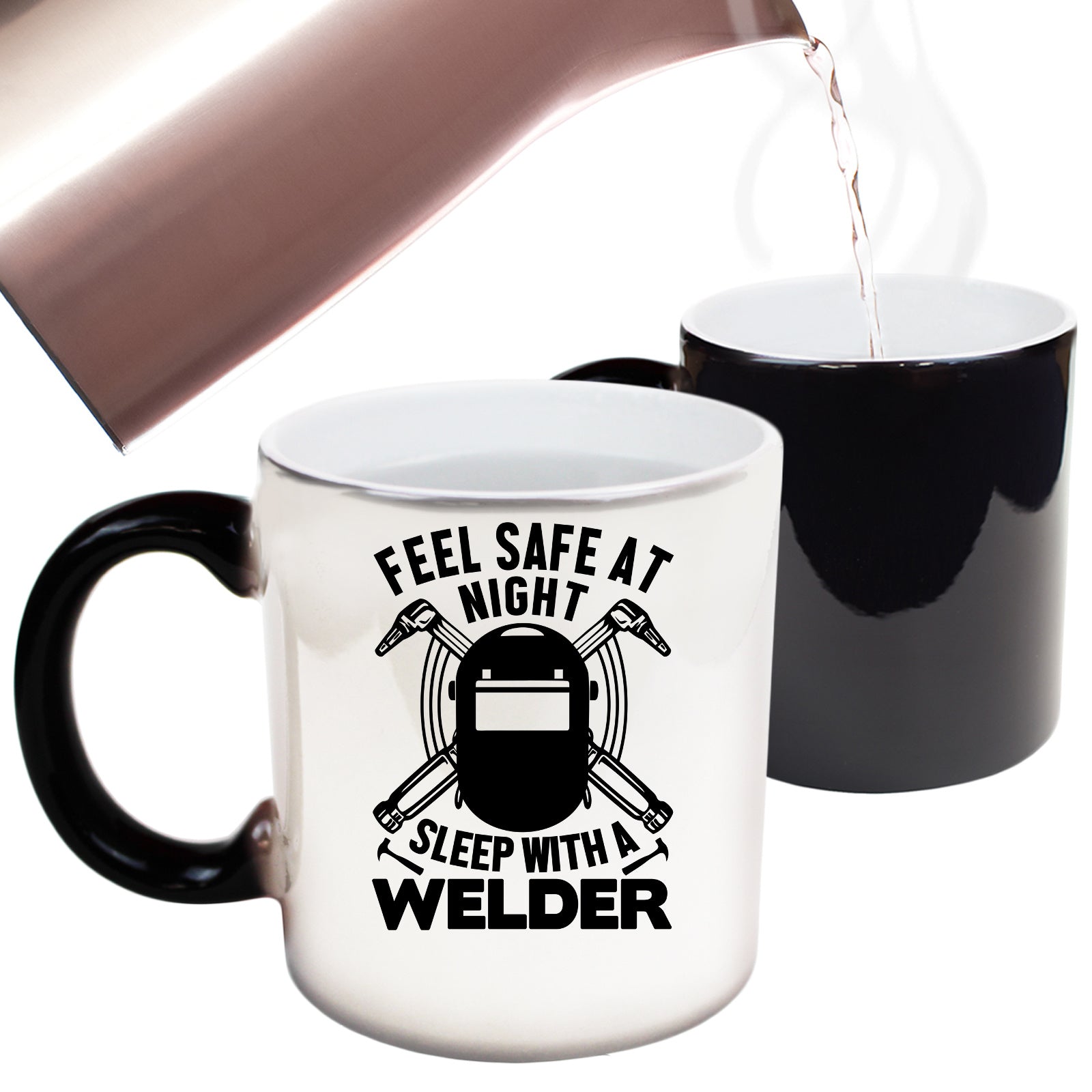Feel Safe At Night Welder - Funny Colour Changing Mug