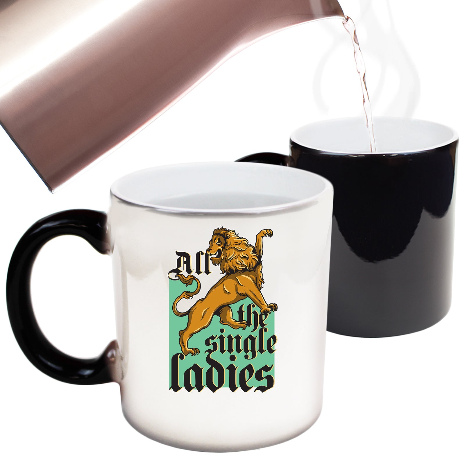 All The Single Ladies Lion - Funny Colour Changing Mug