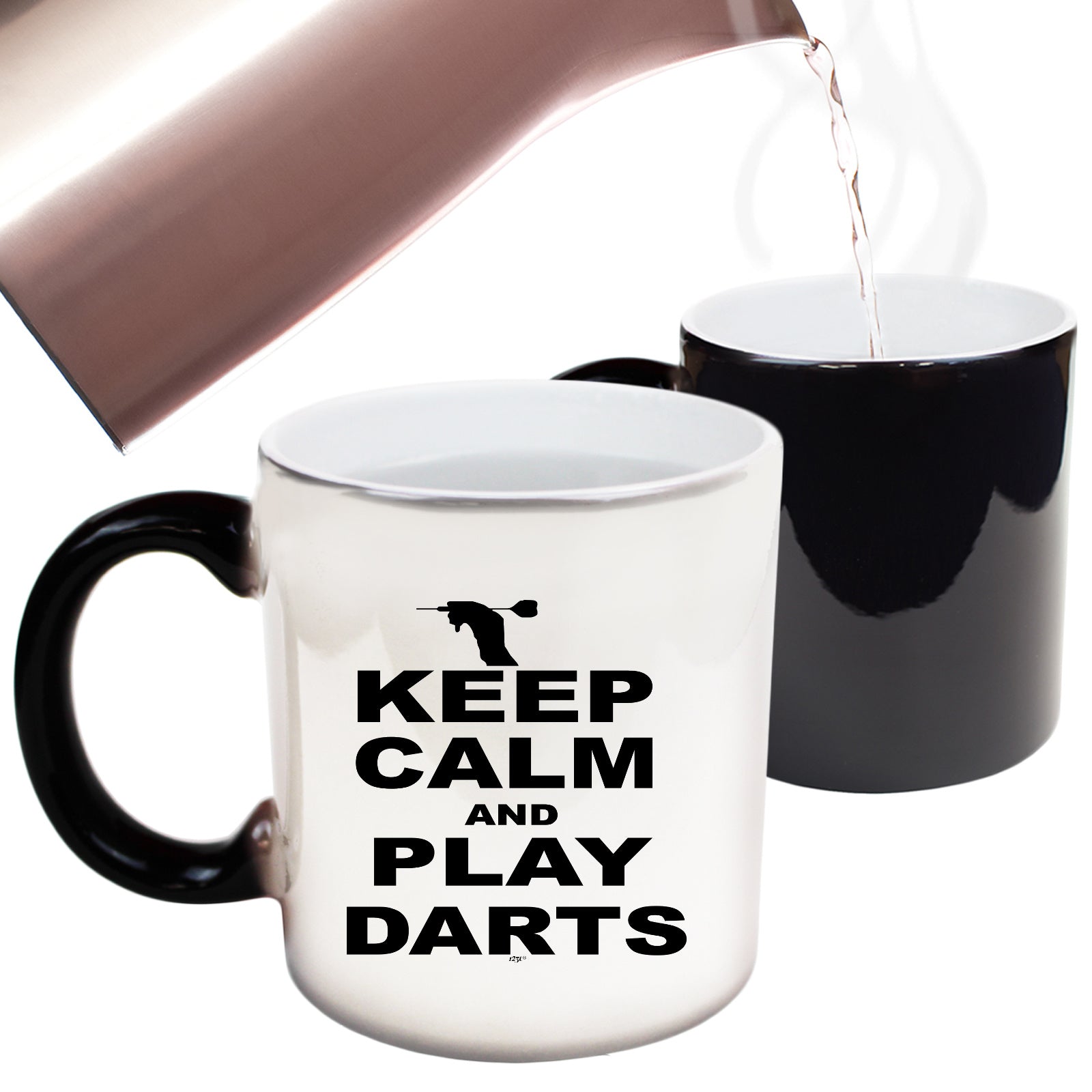 Keep Calm And Play Darts - Funny Colour Changing Mug