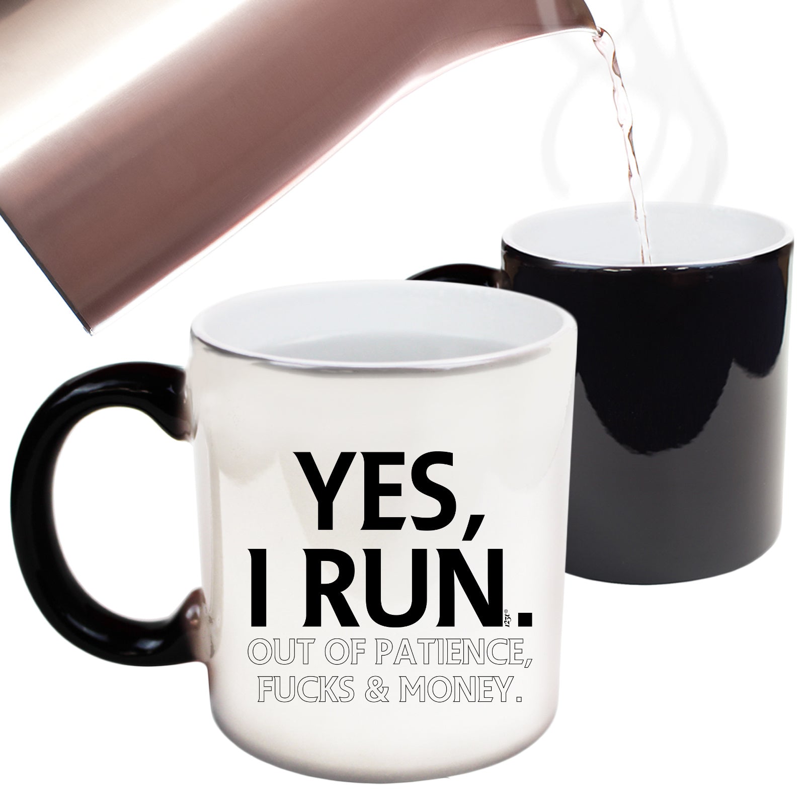 Yes Run Out Of Patience - Funny Colour Changing Mug