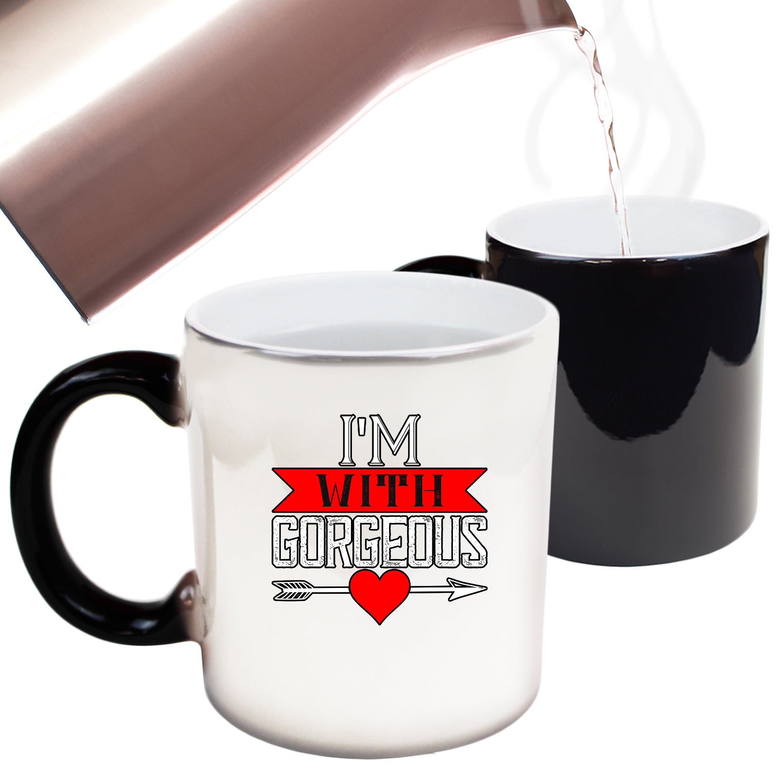 I Am With Gorgeous - Funny Colour Changing Mug