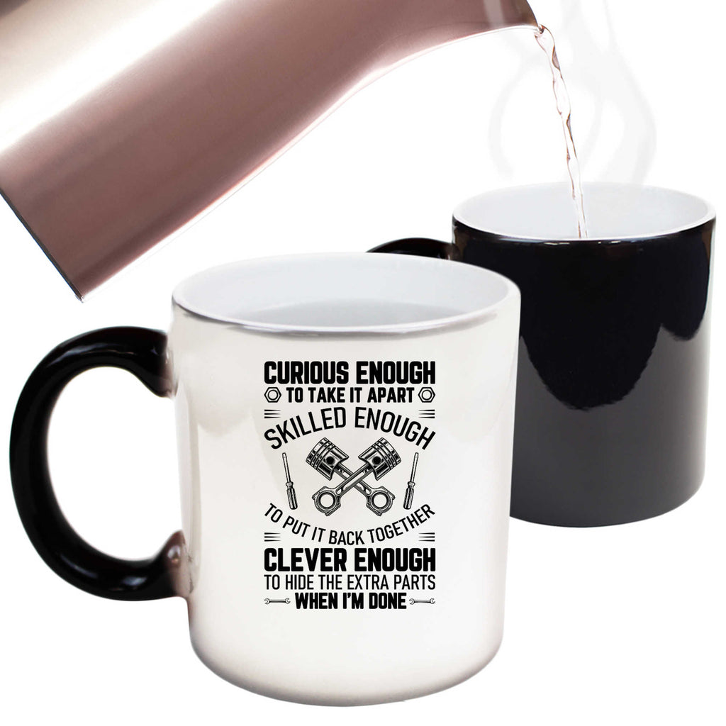 Curious Skilled And Clever Funny Car Auto Truck Mechanic - Funny Colour Changing Mug