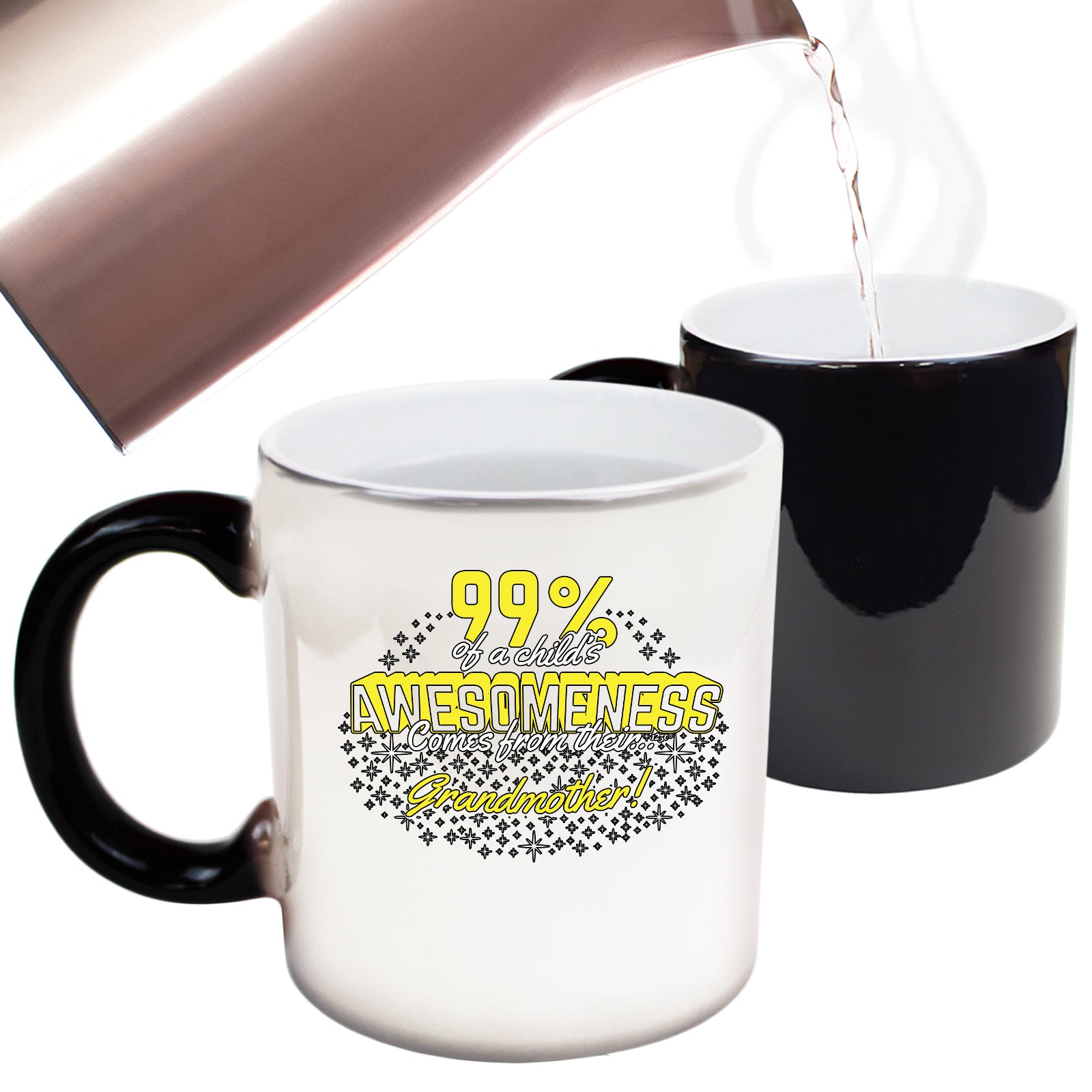Grandmother 99 Percent Of Awesomeness Comes From - Funny Colour Changing Mug Cup