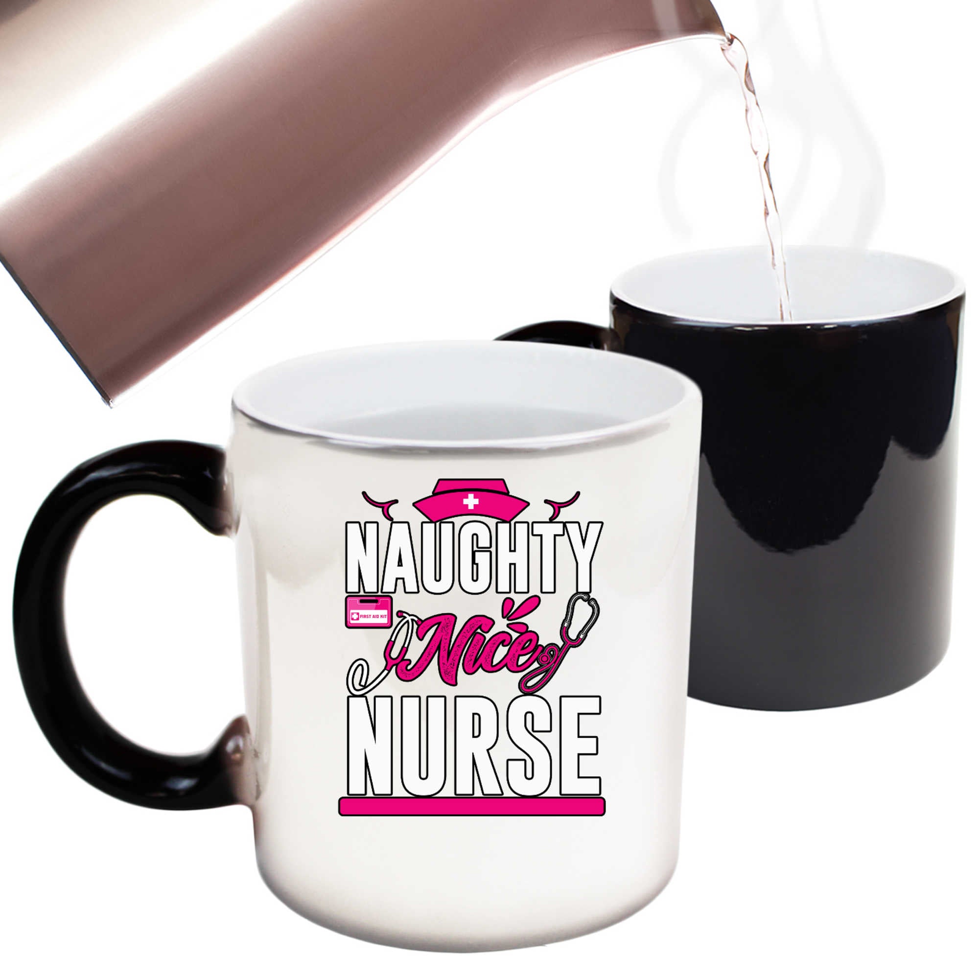Naughty Nice Nurse - Funny Colour Changing Mug