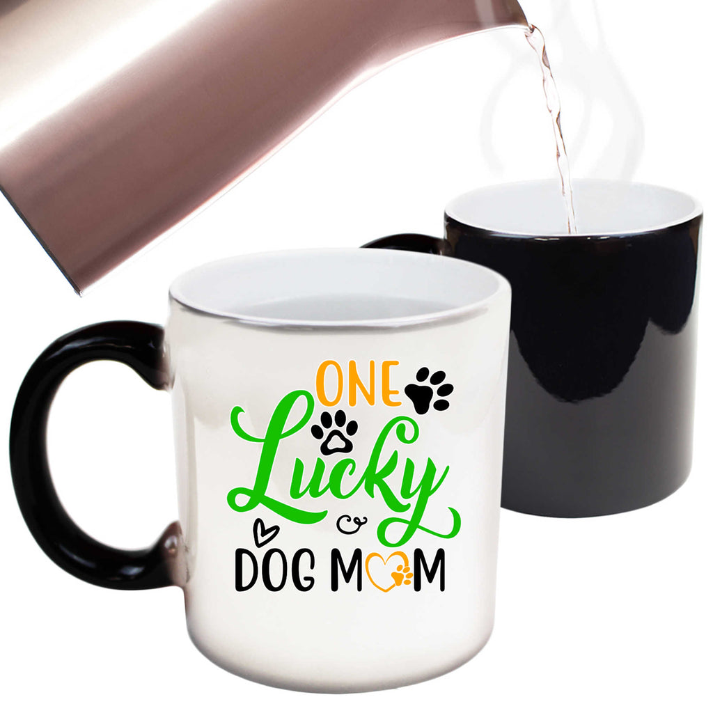 One Lucky Dog Mum Puppy Trainer - Funny Colour Changing Mug