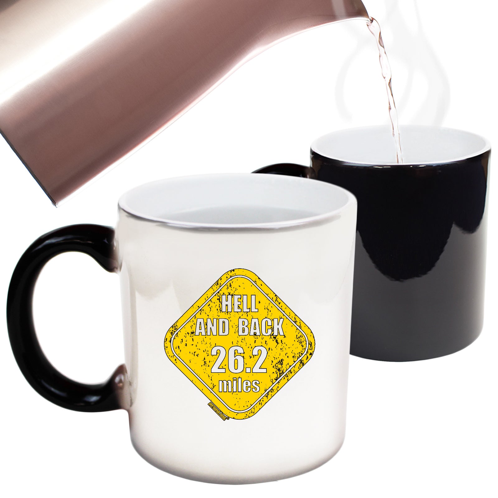 Pb Hell And Back 26 Miles - Funny Colour Changing Mug