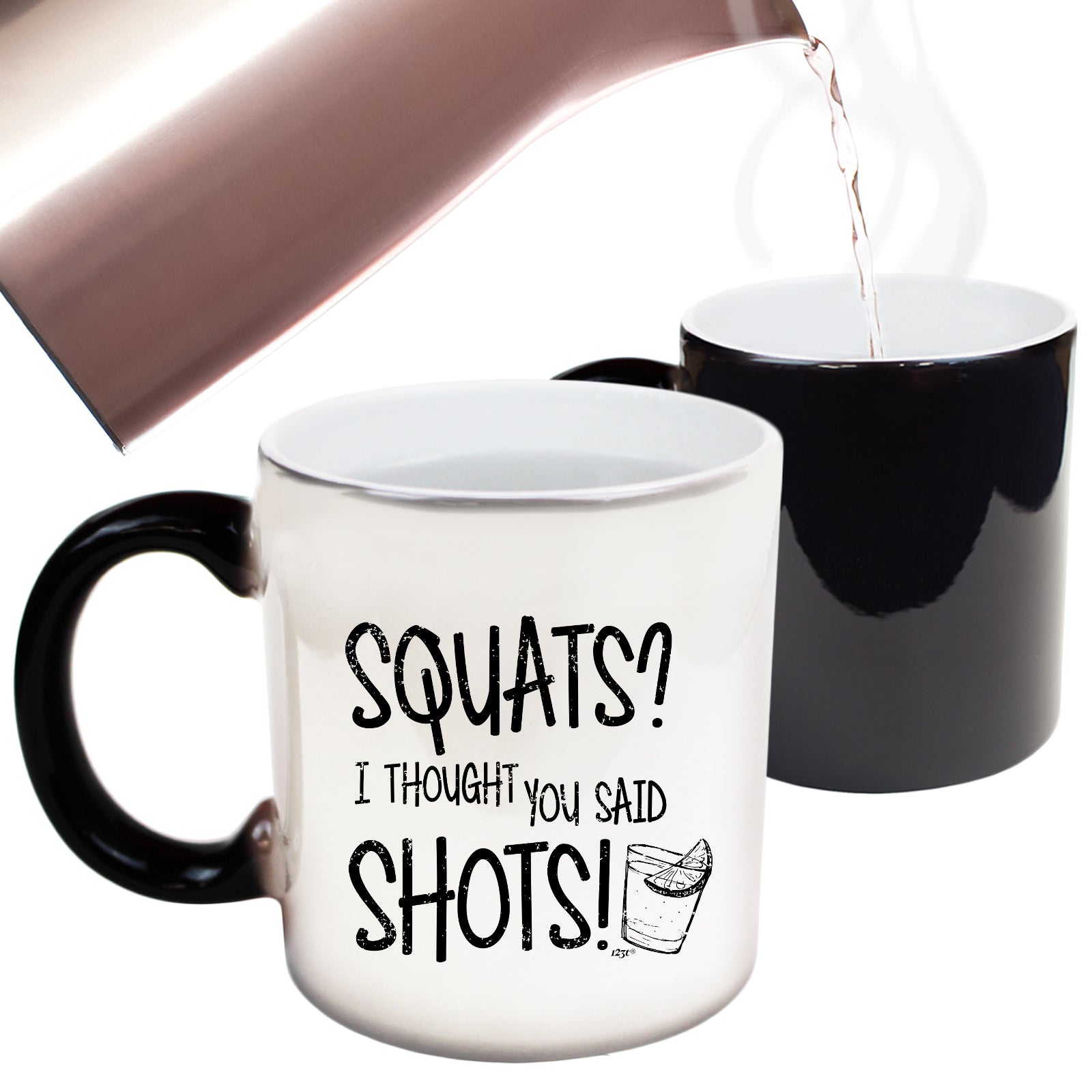Squats Thought You Said Shots - Funny Colour Changing Mug
