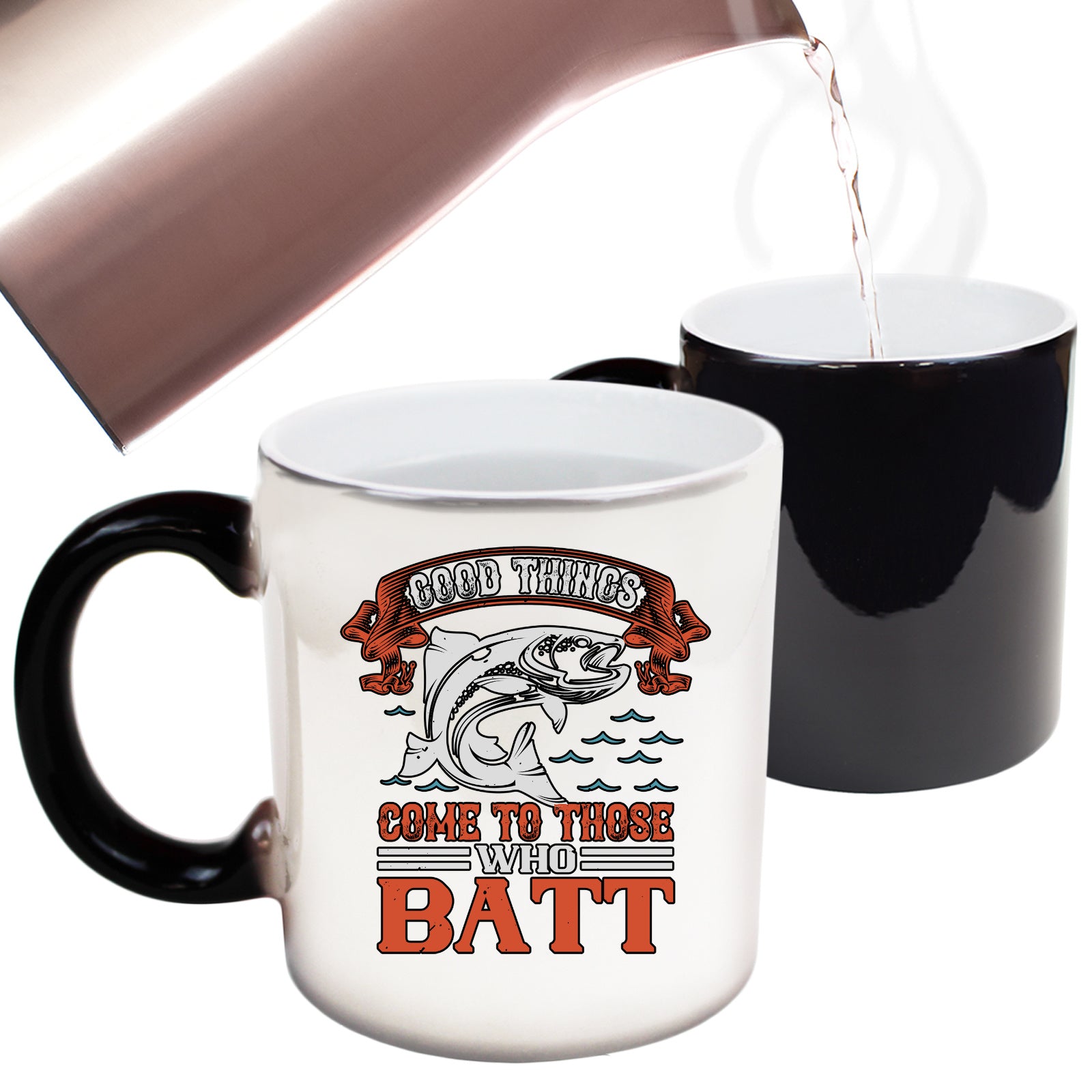 Good Things Come To Those Who Batt V2 - Funny Colour Changing Mug