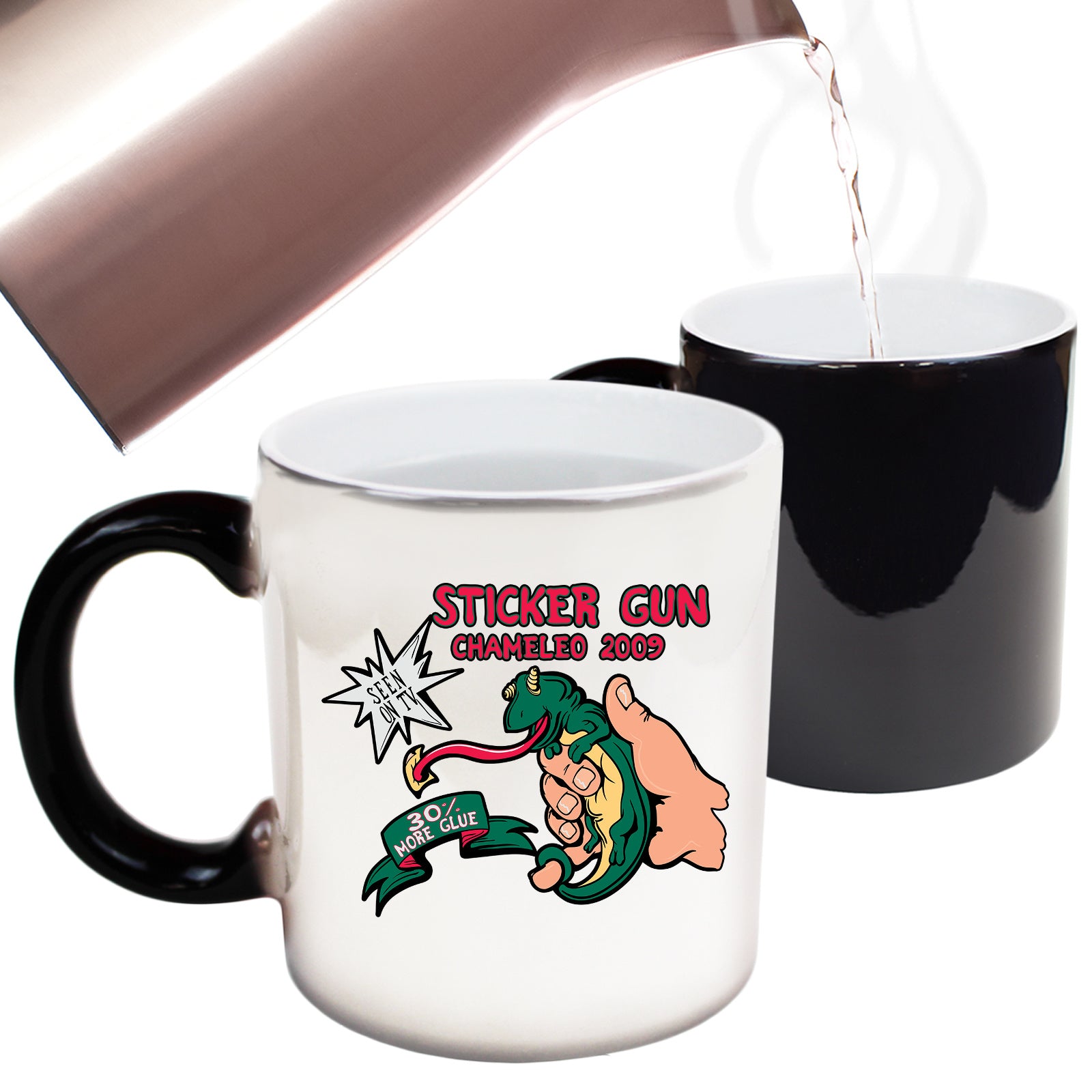 Sticker Gun Chaneleo - Funny Colour Changing Mug