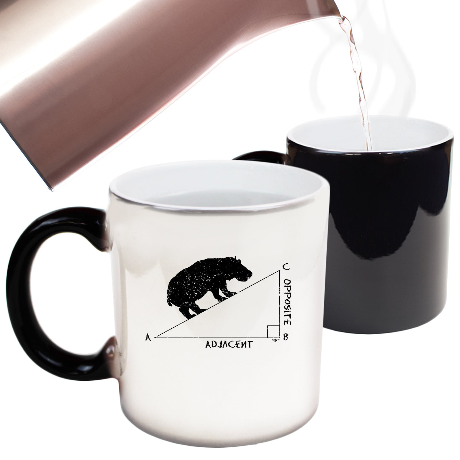 Hypotenuse Hippo Hippopotamus - Funny Colour Changing Mug Cup