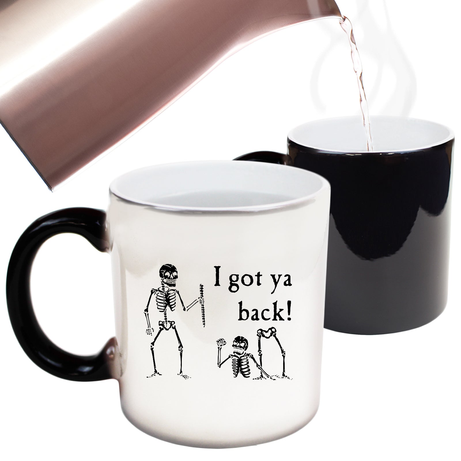 Ive Got Your Back Skeletons - Funny Colour Changing Mug