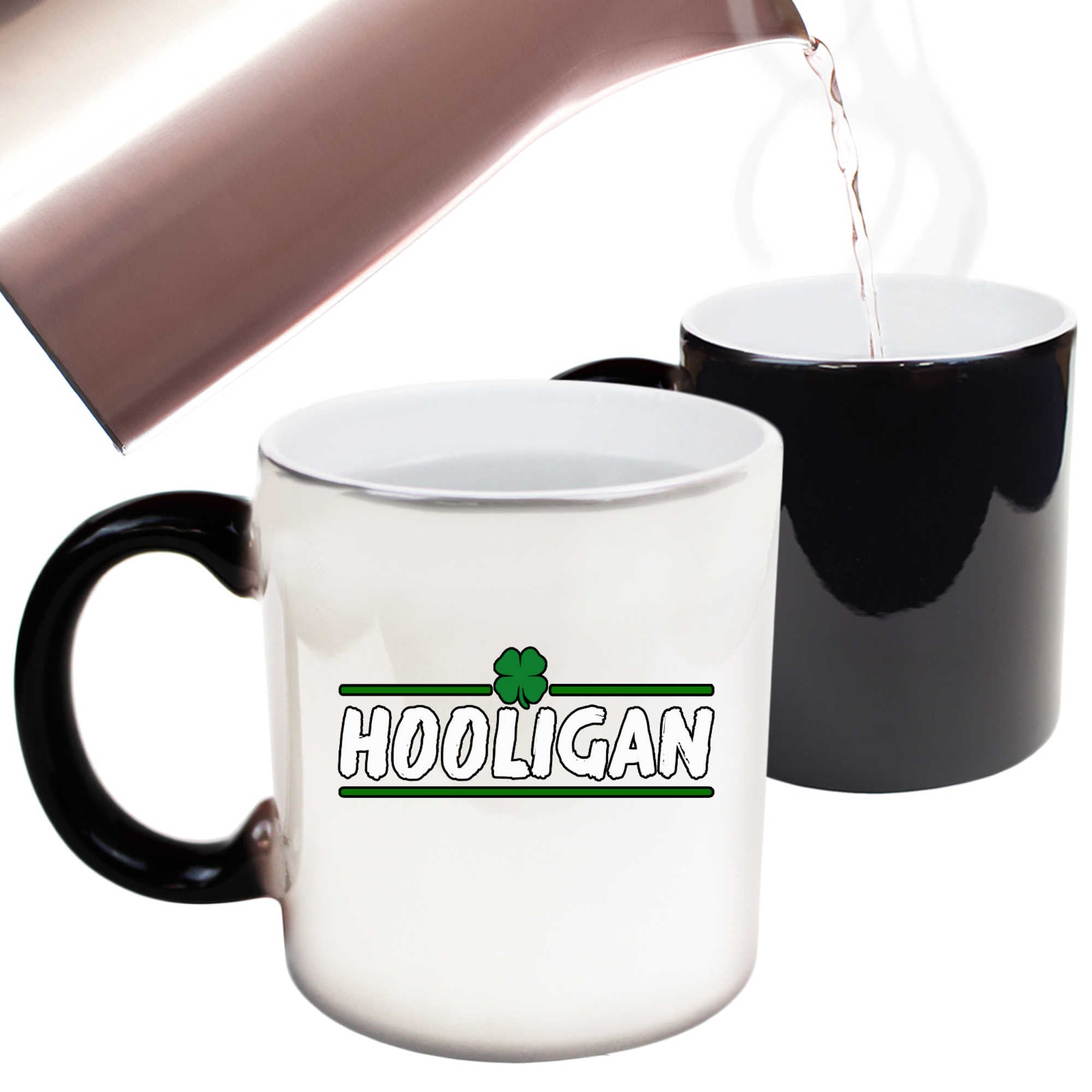 Hooligan Irish Four Leaf Clover - Funny Colour Changing Mug