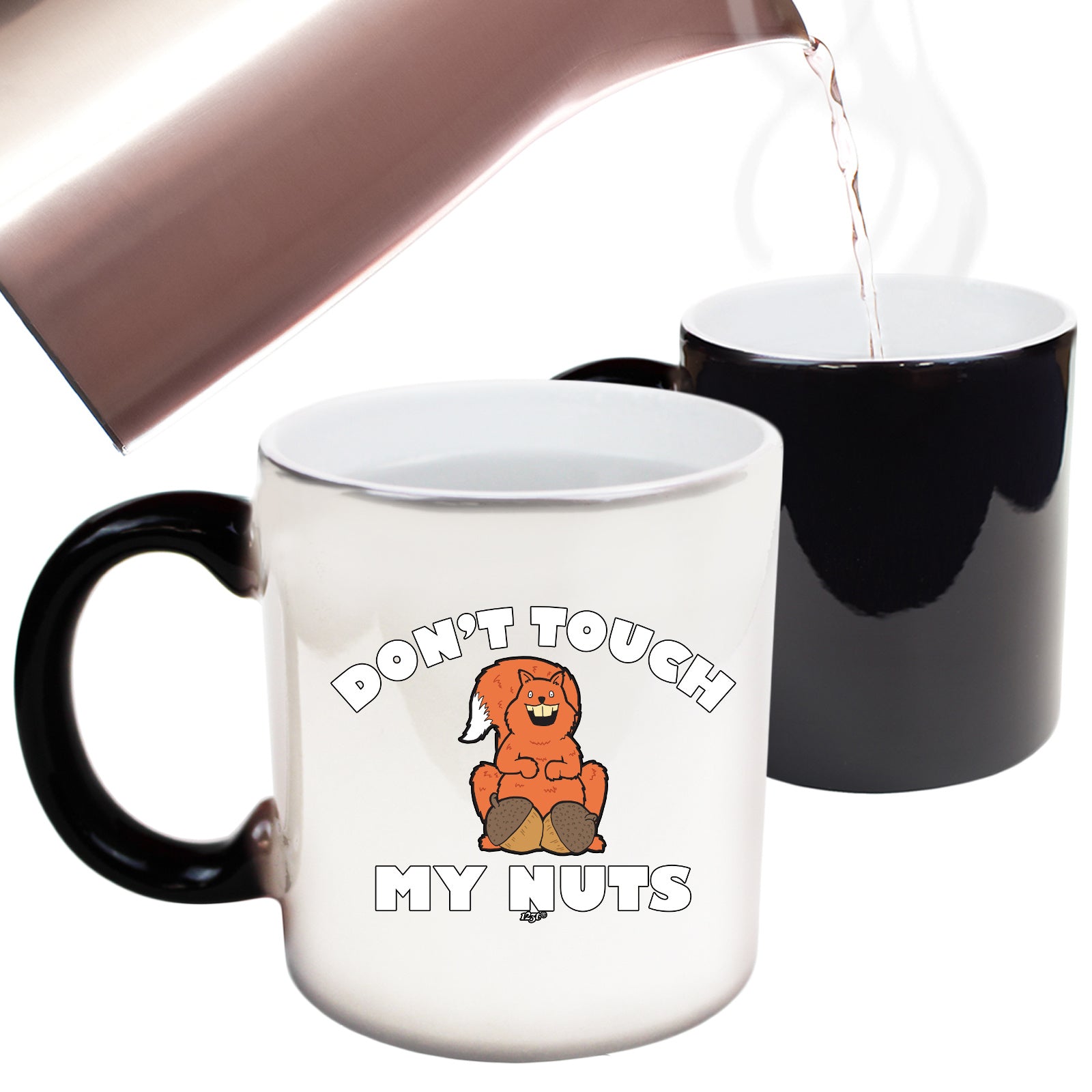 Dont Touch My Nuts Squirrel - Funny Colour Changing Mug Cup