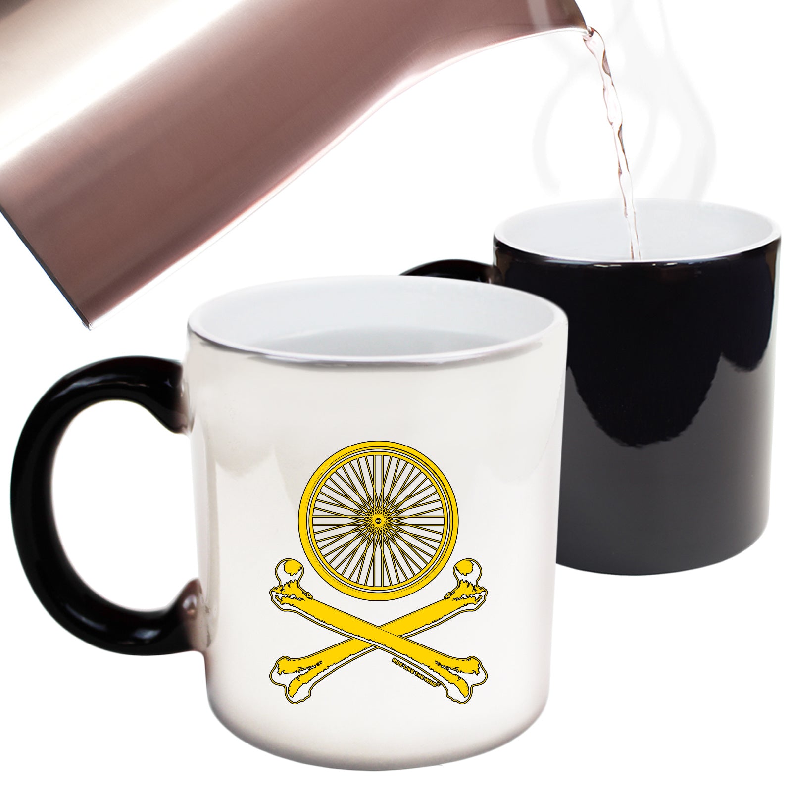 Rltw Wheel Crossbones - Funny Colour Changing Mug