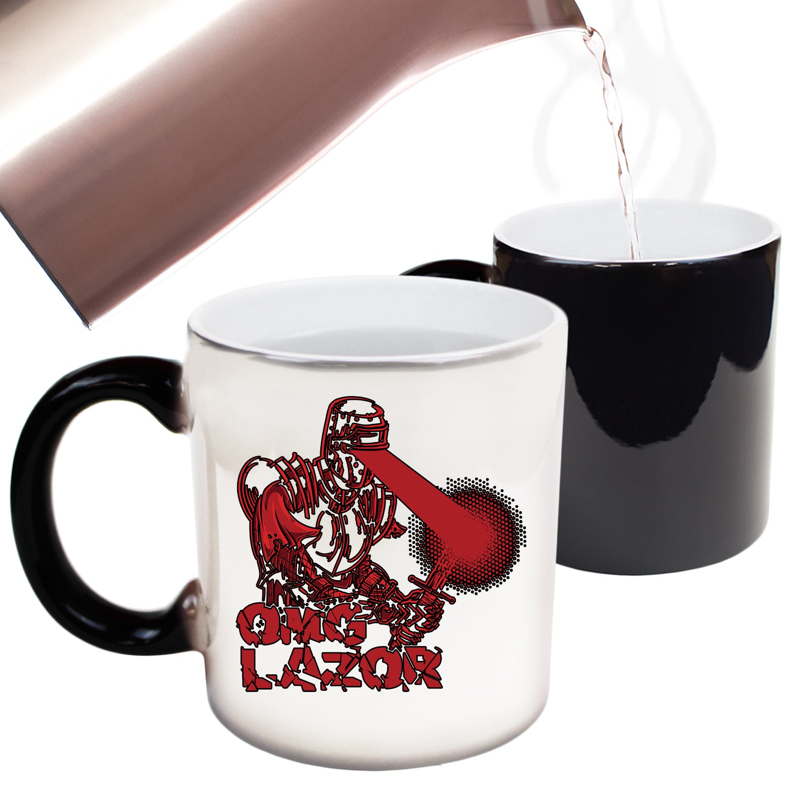 Ned Kelly Omg Lazor - Funny Colour Changing Mug