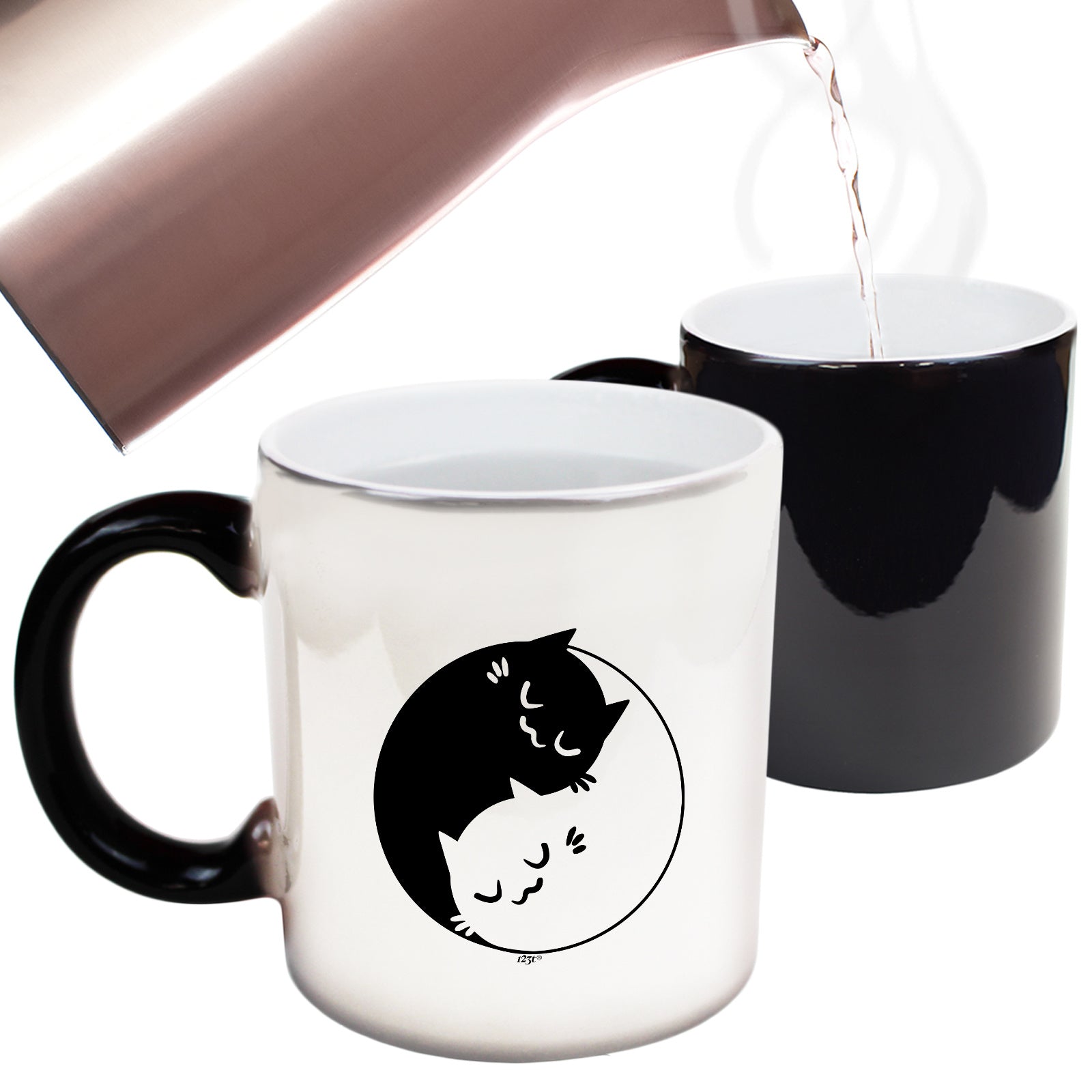 Yin Yang Cat - Funny Colour Changing Mug
