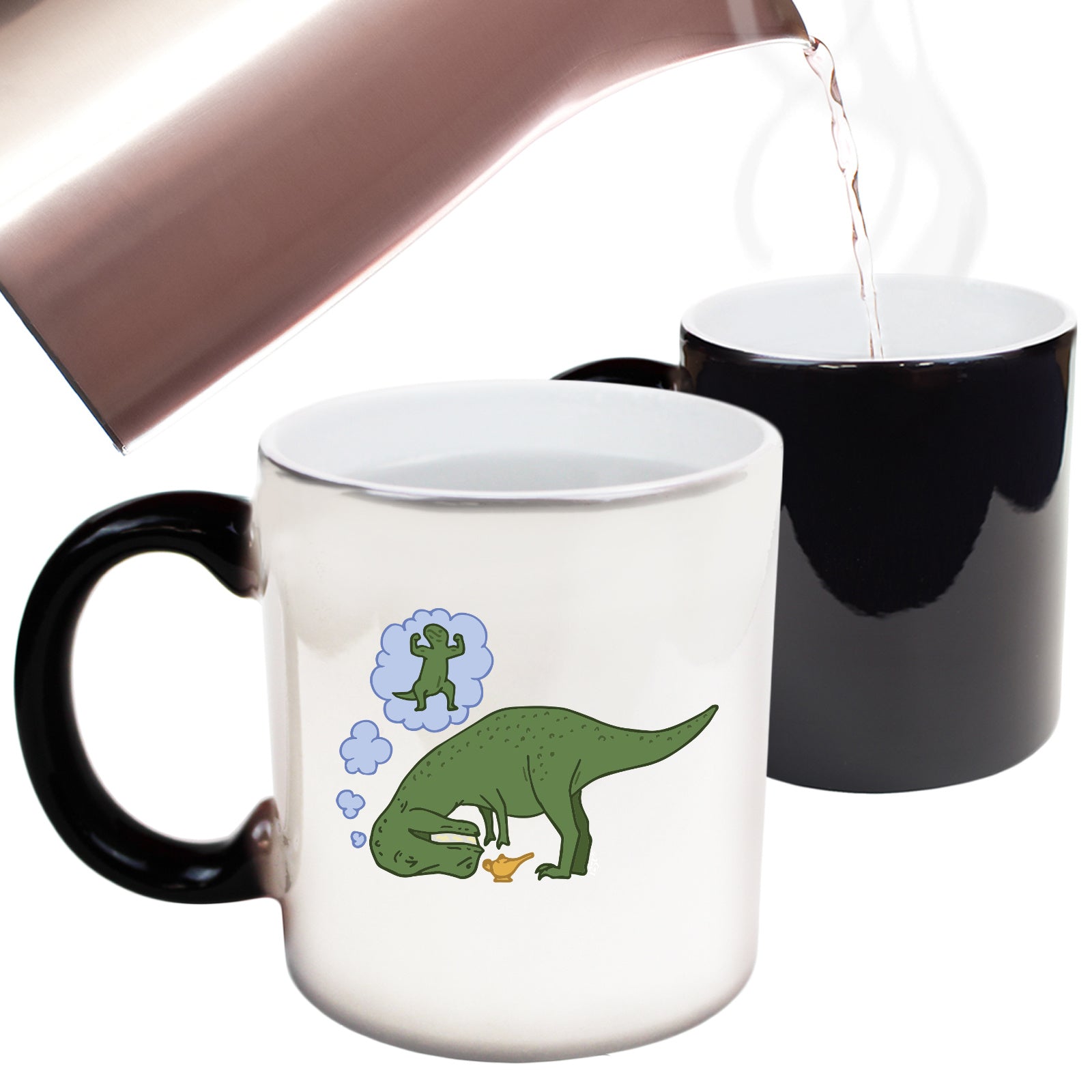 Dinosaur Wish Lamp - Funny Colour Changing Mug Cup