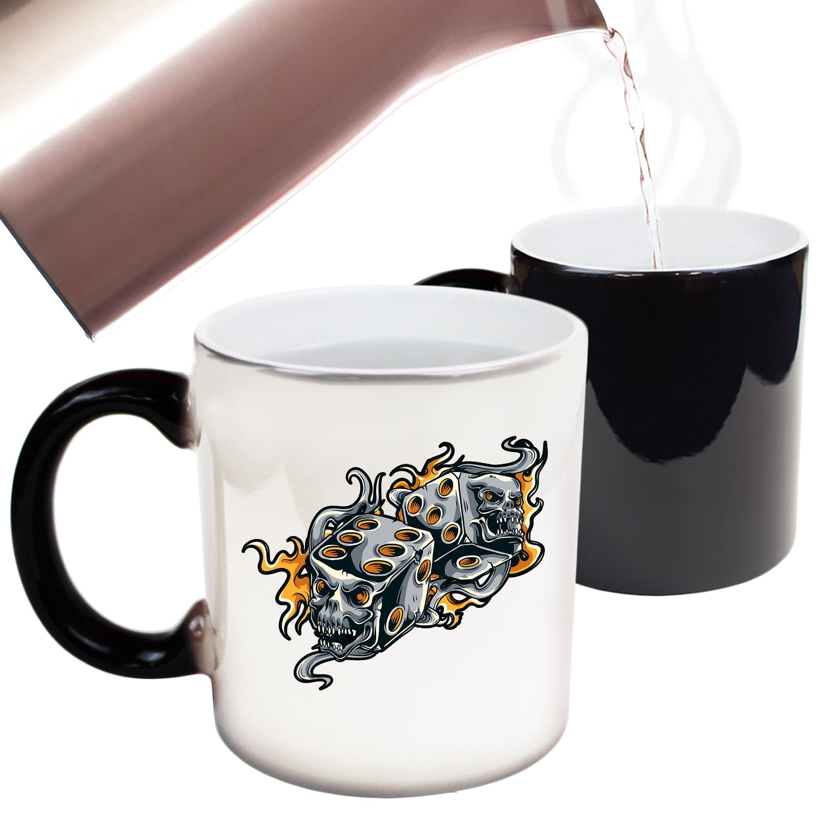 Skull Dice - Funny Colour Changing Mug
