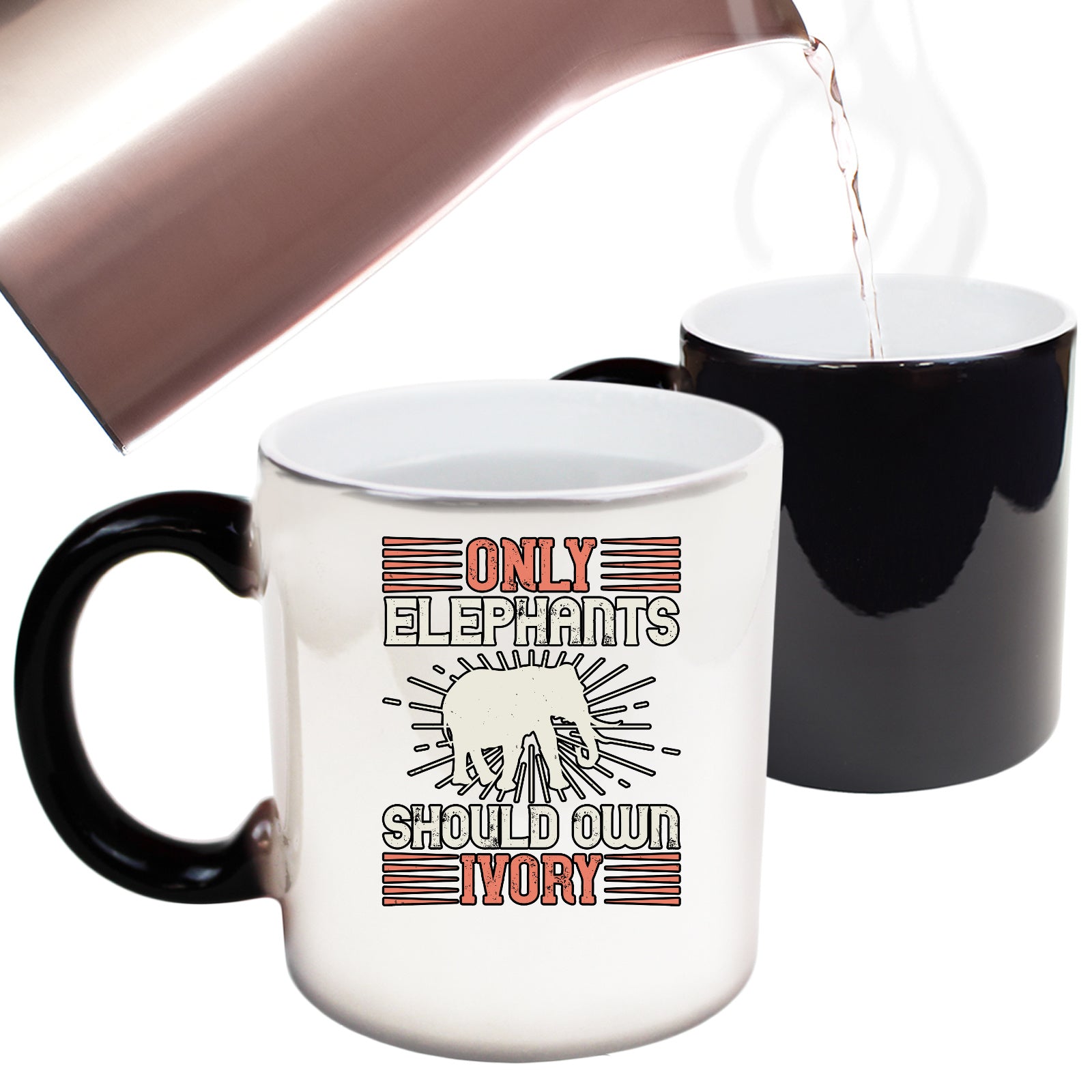 Only Elephants Should Own Ivory - Funny Colour Changing Mug