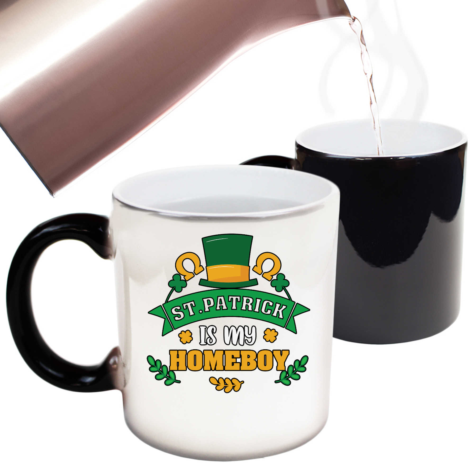 St Patrick Is My Homeboy Irish St Patricks Day Ireland - Funny Colour Changing Mug