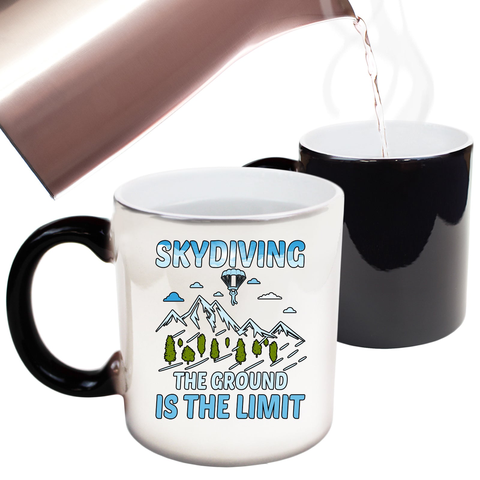 Skydiving The Ground Is The Limit - Funny Colour Changing Mug