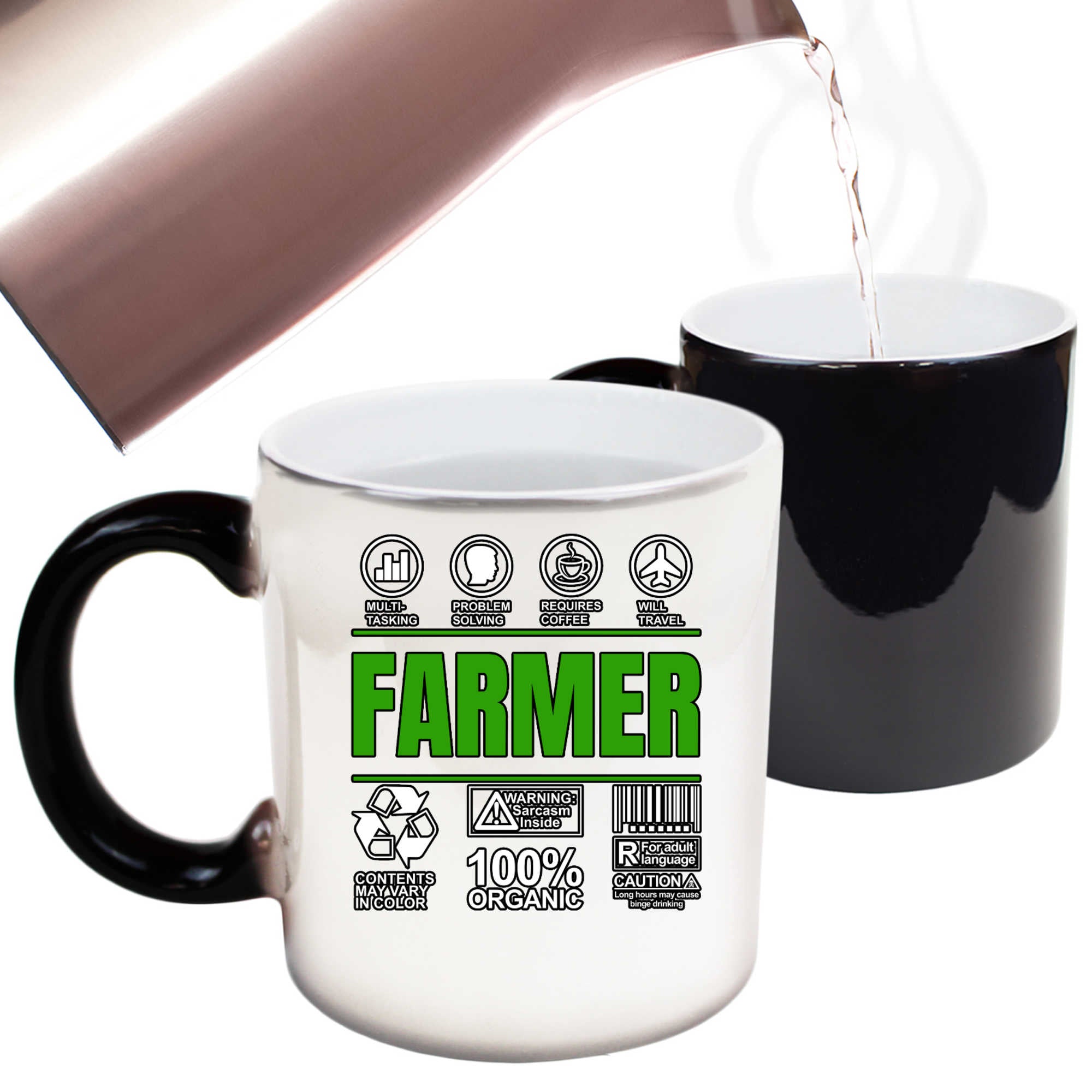 Farmer Sarcastic Humour - Funny Colour Changing Mug