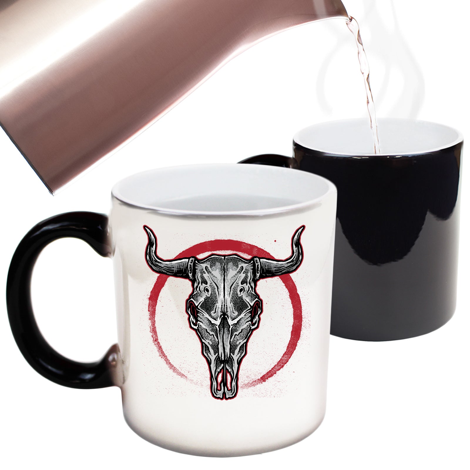 Skull Horns - Funny Colour Changing Mug