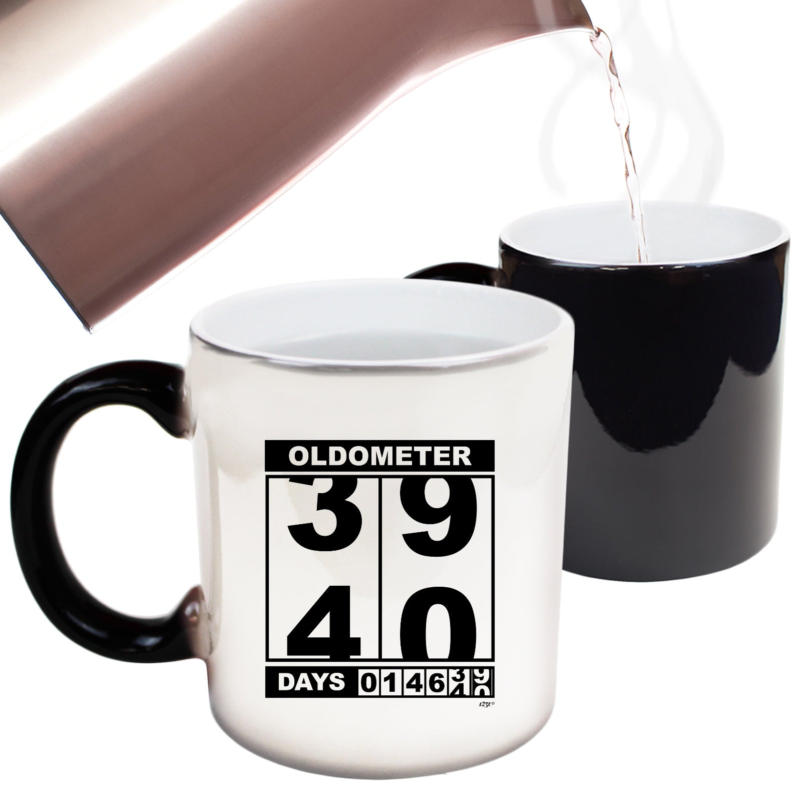 Oldometer 39 40 Days - Funny Colour Changing Mug