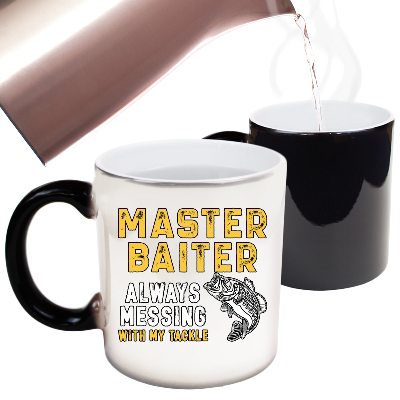 Master Baiter Messing With My Tackle V2 - Funny Colour Changing Mug
