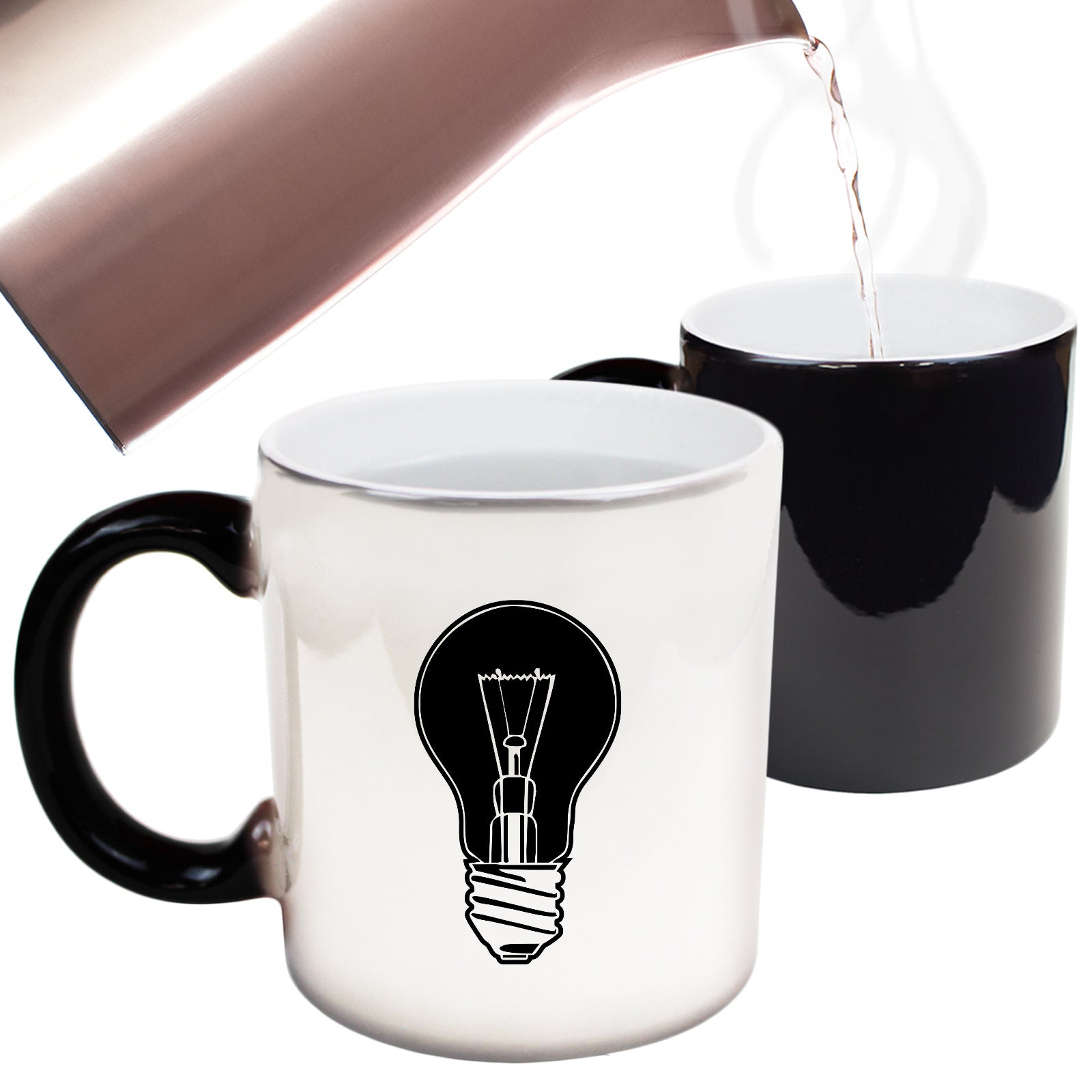Light Bulb White - Funny Colour Changing Mug