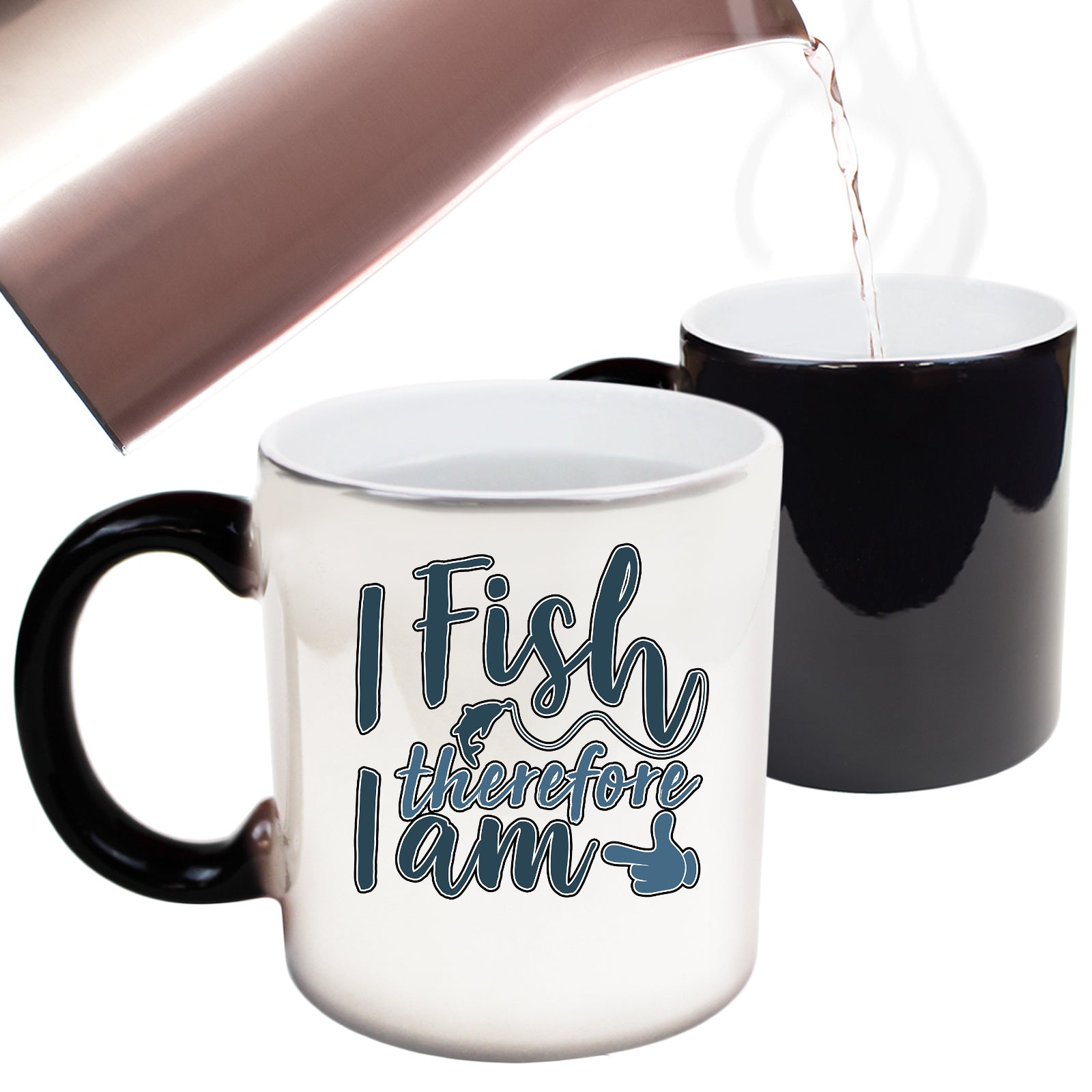 I Fish Therefore I Am - Funny Colour Changing Mug