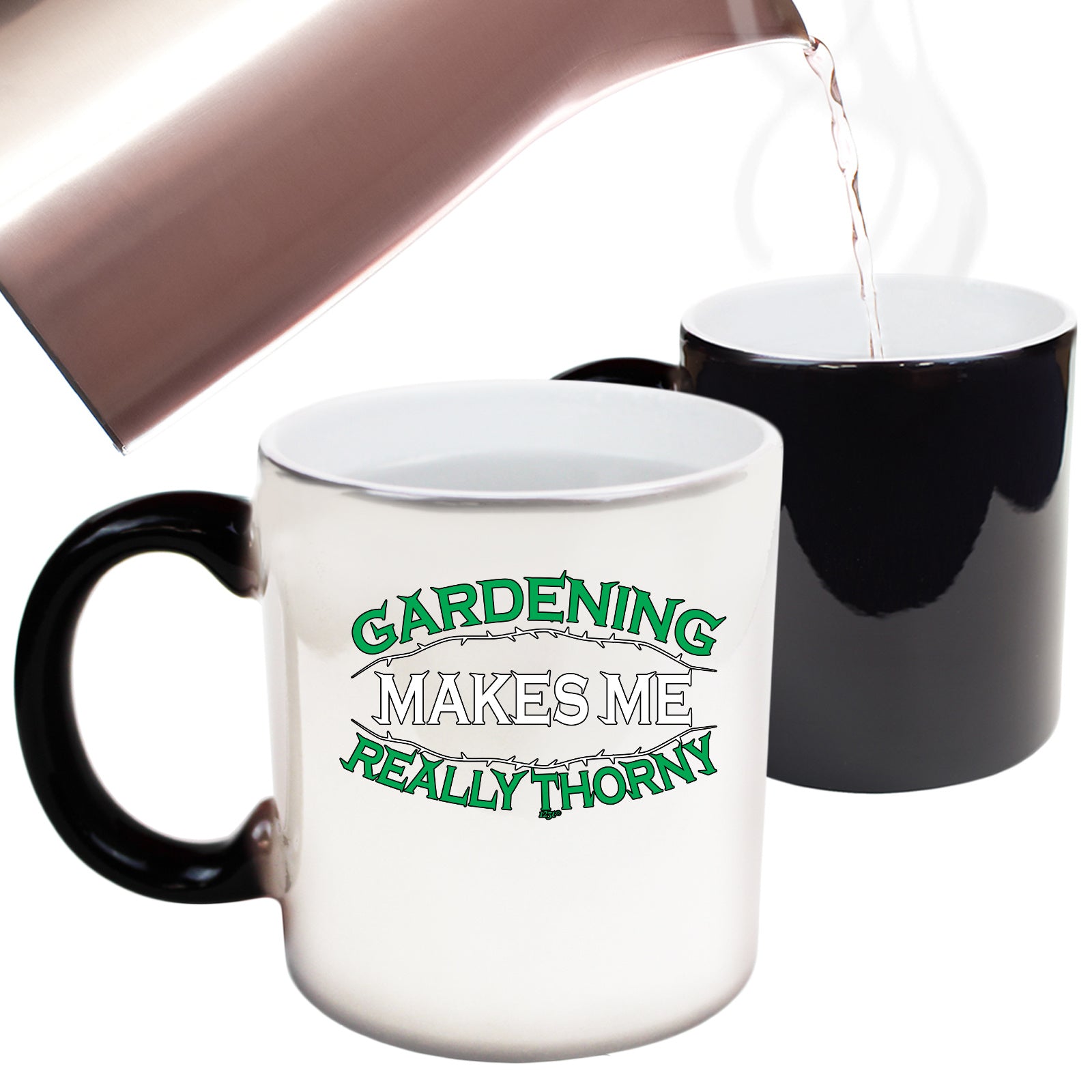 Gardening Makes Me Thorny - Funny Colour Changing Mug Cup