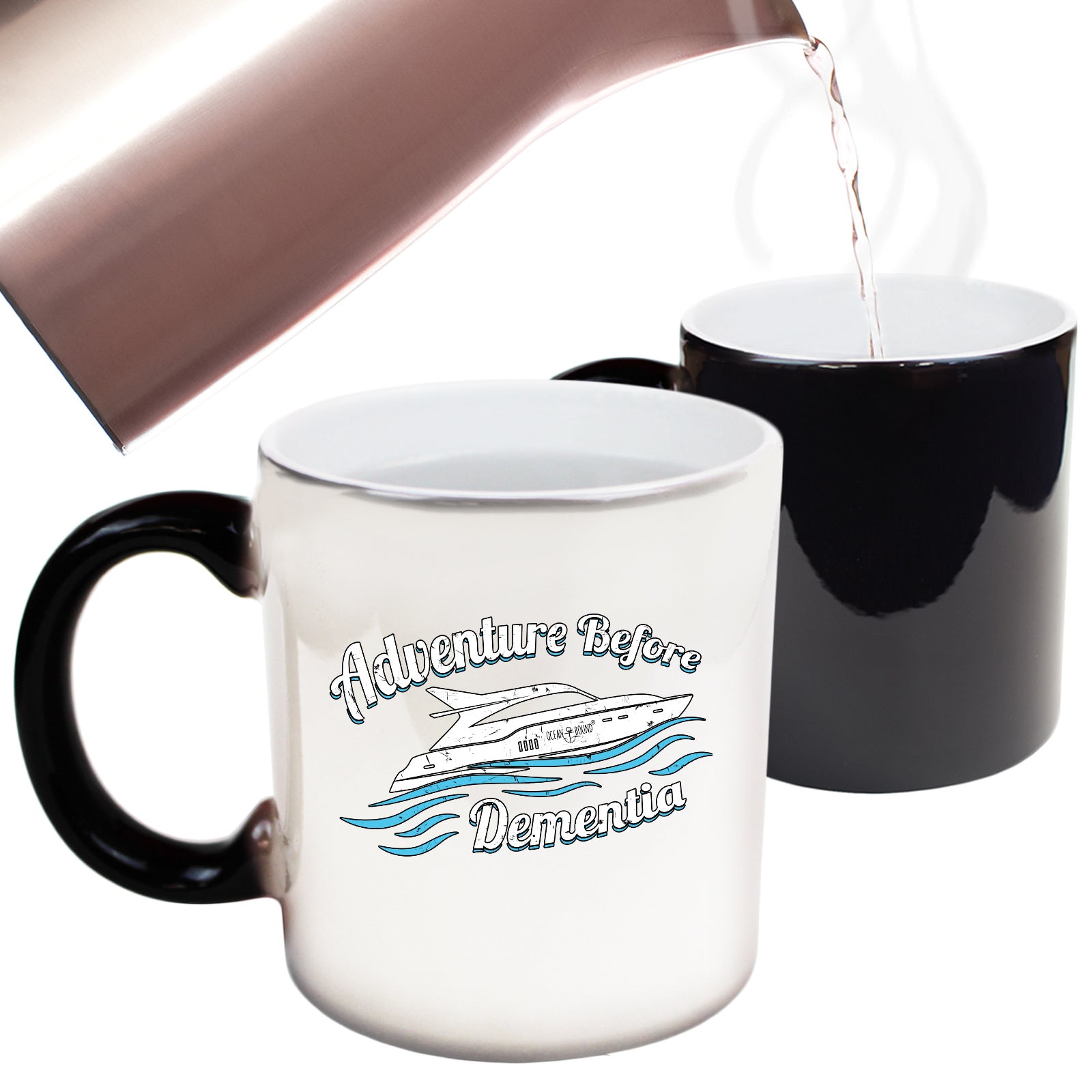 Ob Adventure Before Dementia Speedboat - Funny Colour Changing Mug