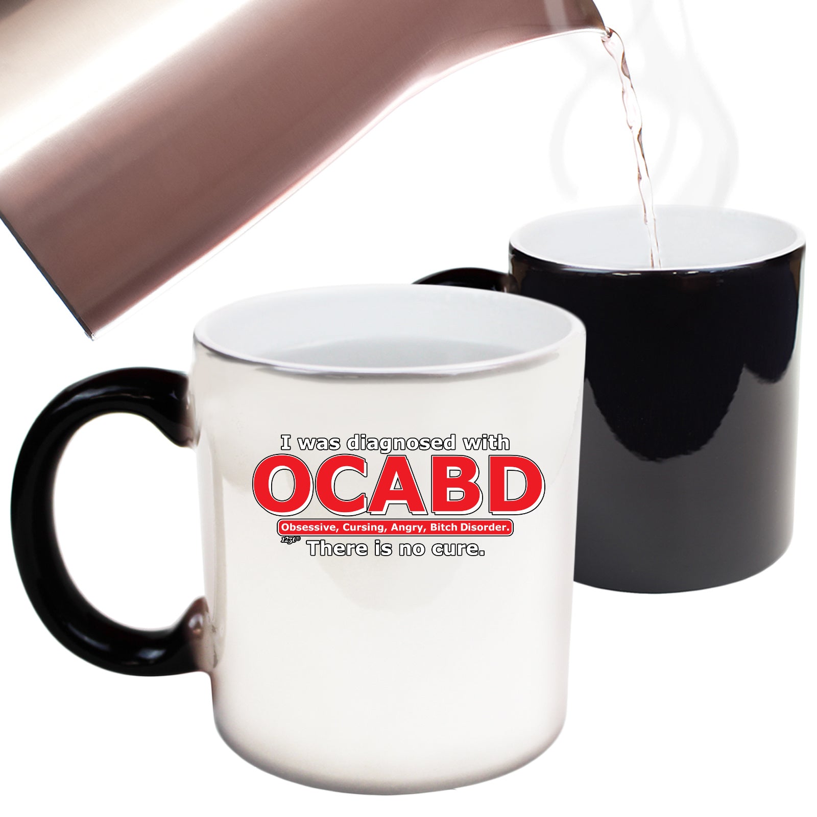 Was Diagnosed With Ocabd - Funny Colour Changing Mug