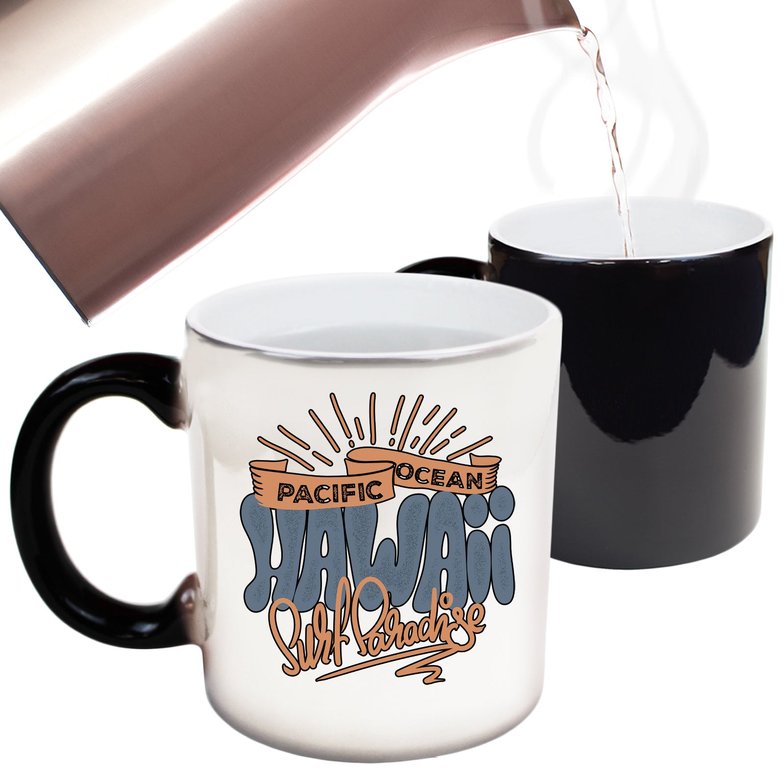 Pacific Ocean Hawaii Surf Paradise - Funny Colour Changing Mug